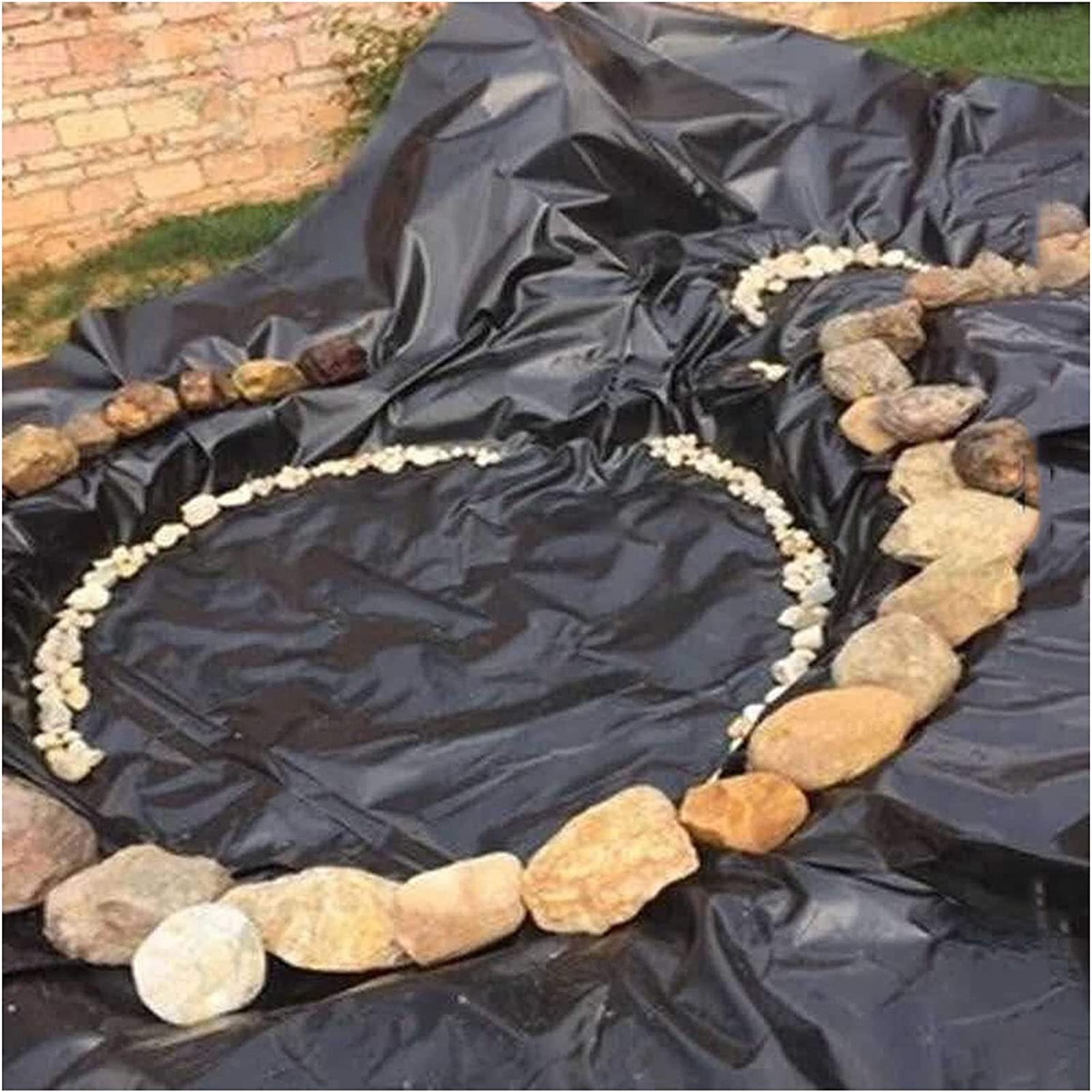 Bâche pour Bassin à Poissons PEHD 4x6m : Membrane Étanche pour Fontaine et Jeux d'Eau