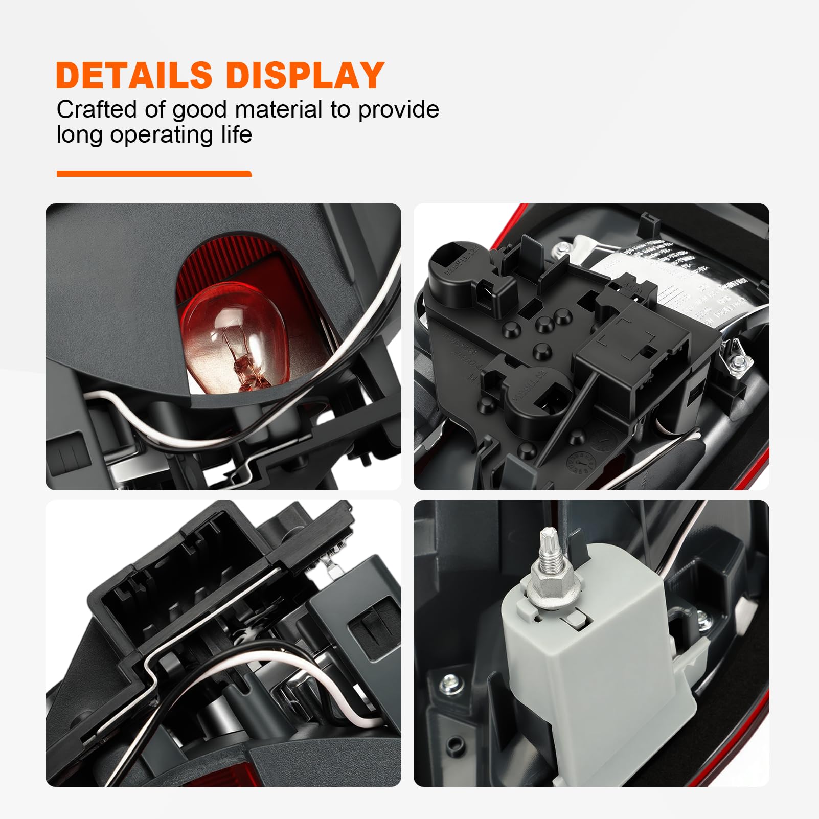 Fanali Posteriori Sinistro e Destro per BMW X1 F48 2014-2022 Luce Freno Luce di Posizione Sostituzione 63217350697 63217350698 1 Paio (Sinistro e Destro)