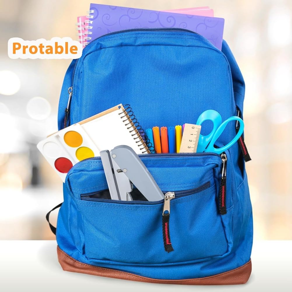 Lamsimoy Single Hole Punch, Heavy Duty Hole Puncher Single, Paper Punch Portable Hand Held Long Reach Hole Punch 8mm - Image 3