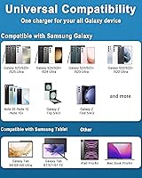 Vista 4 de Cargador súper rápido USB C de 45 W, cargador de teléfono Android de carga rápida de 45 W, compatible con Samsung Galaxy S25