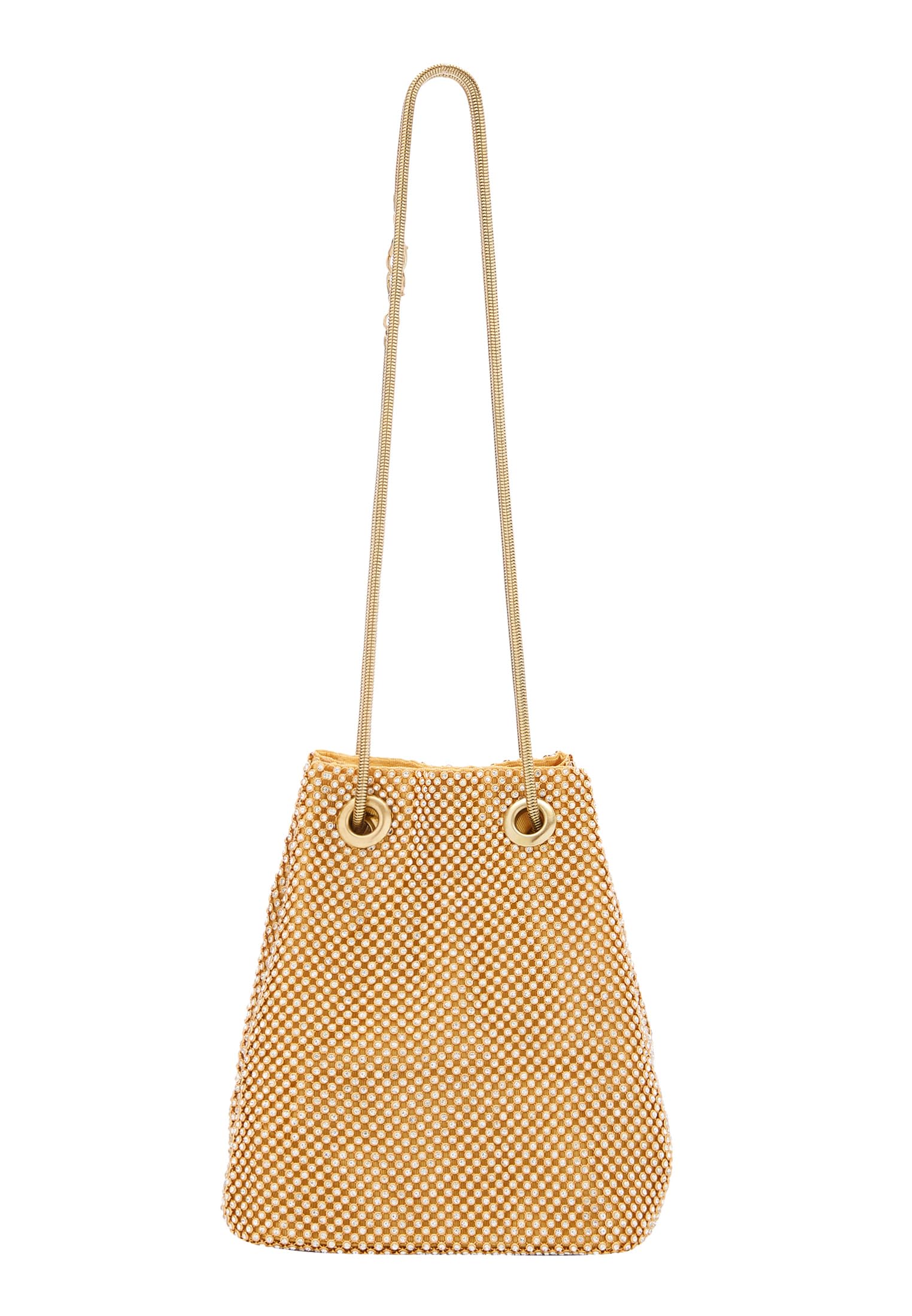 FELIPA Women's Shoulder Bags, Gold, One Size