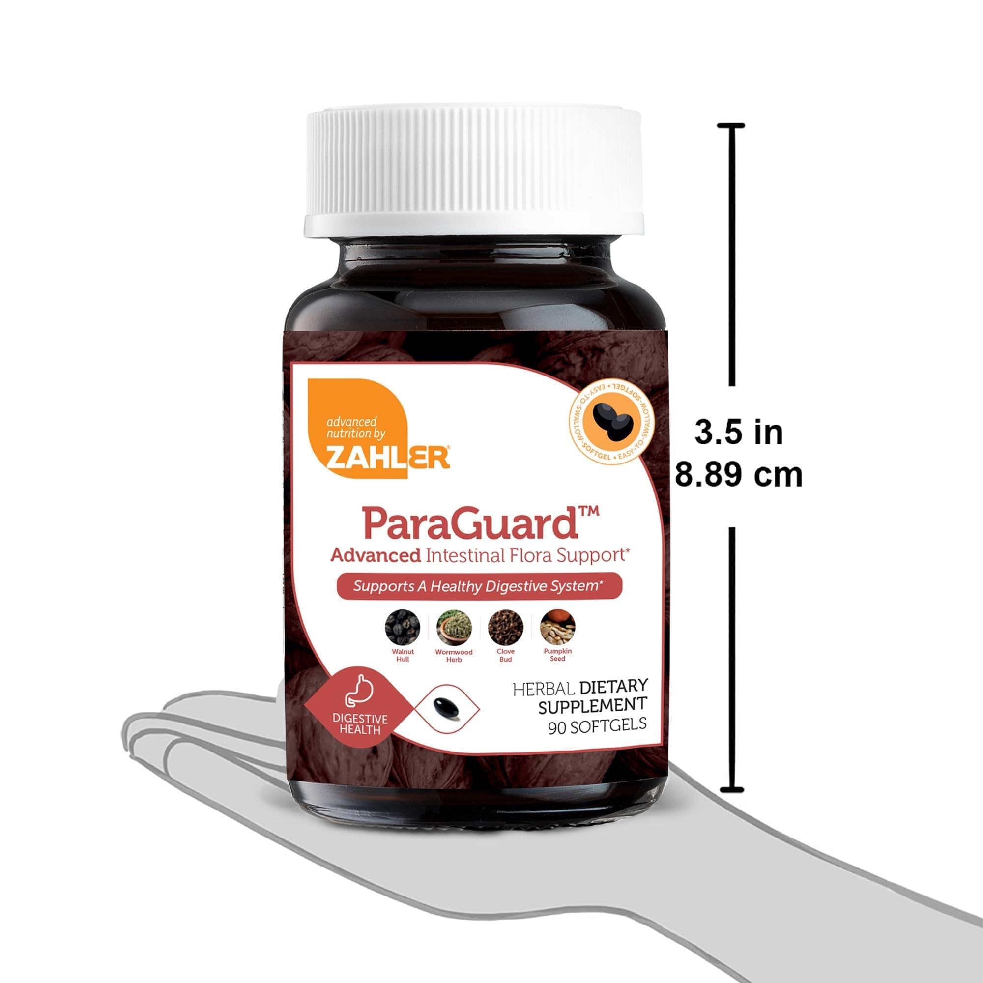 Zahler ParaGuard - Intestinal Health Support for Busy Adults - Contains Wormwood & Clove for Digestive Balance Support - Kosher, Gluten-Free, Non-GMO & Vegetarian Friendly - 90 Softgels — Amazon image 8