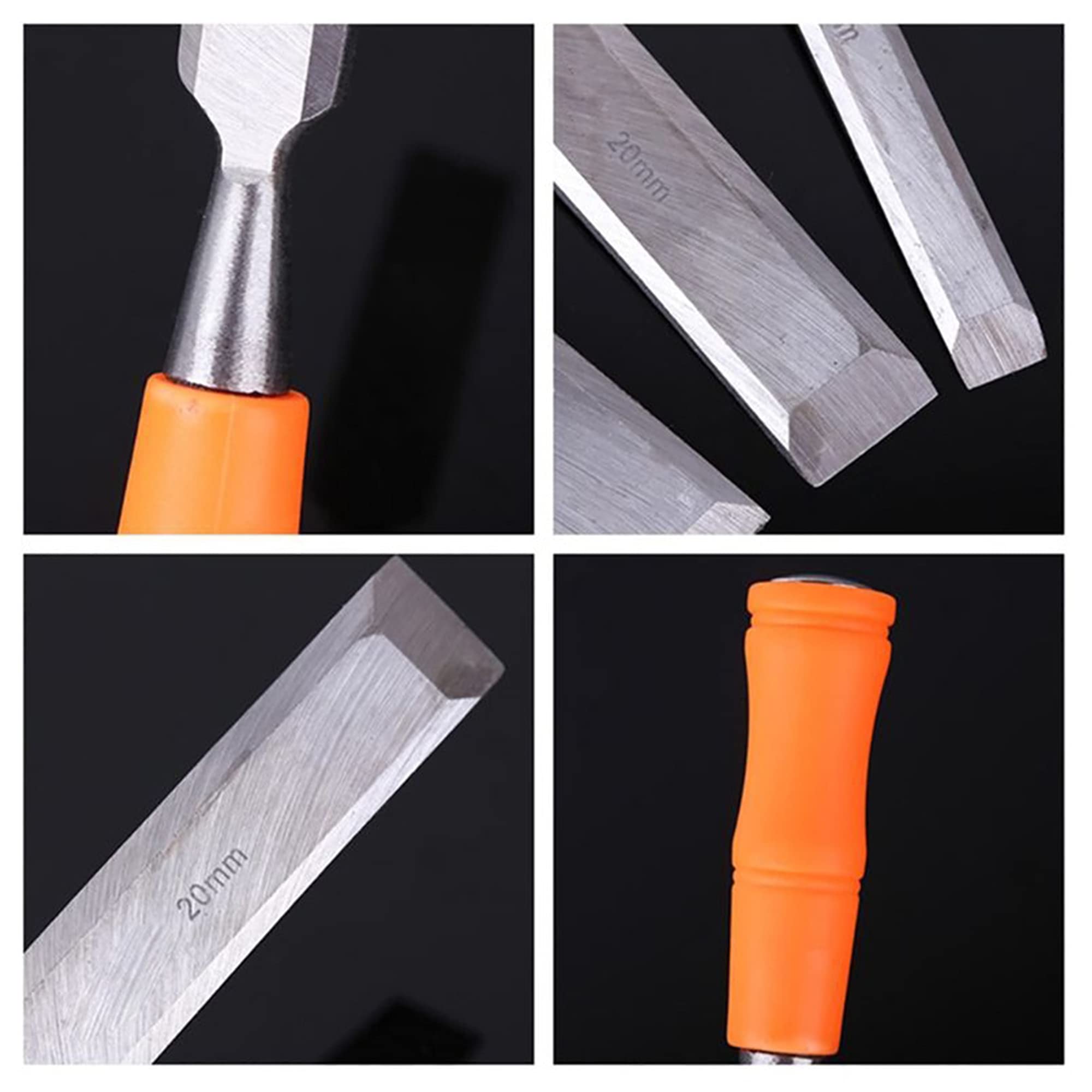 Cinceles para Madera 9pcs Juego de Formones para Madera para tallar a mano Juego de herramientas kit de cincel de Carpintería para Tallar Esculpir Cincelar Grabar Madera
