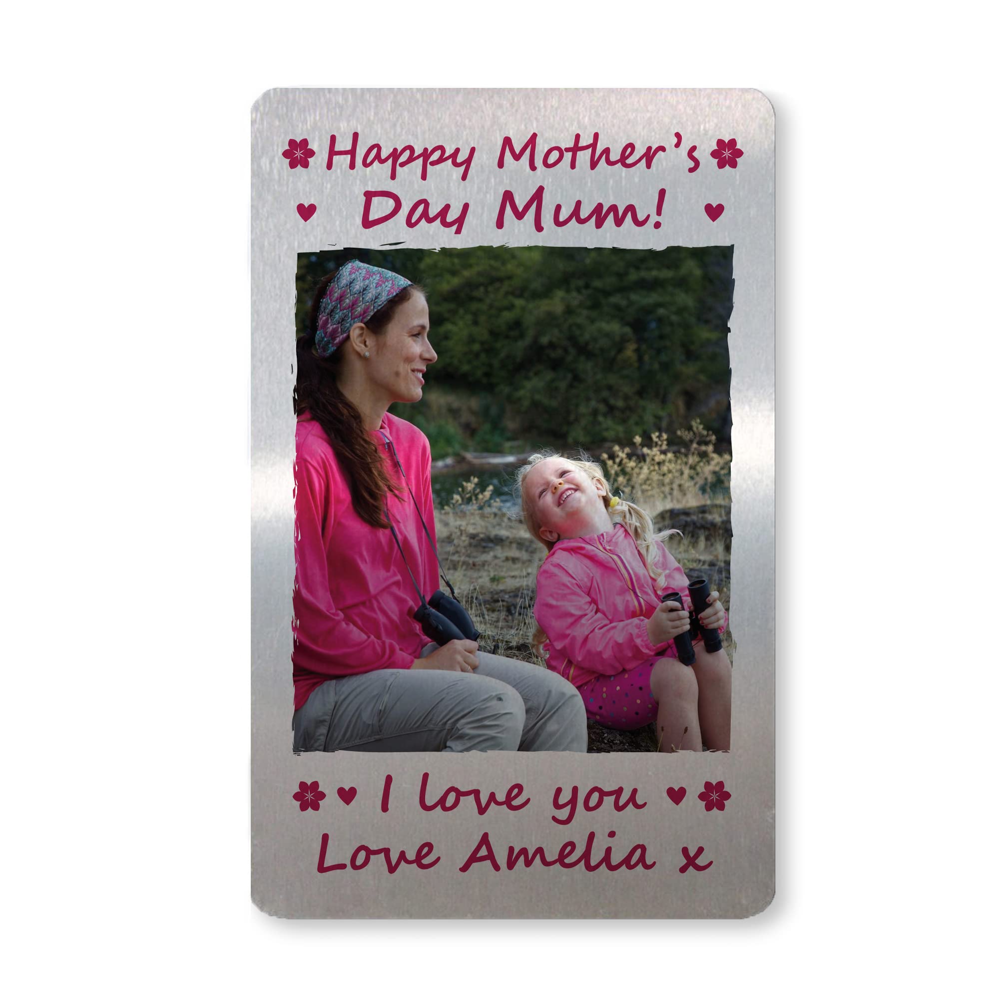 PERSONALISED Photo Card Gift For Mum On Mothers Day Special Keepsake