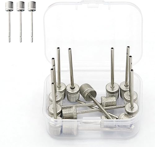 Miniatura 2 de Agujas de bomba de bolas (paquete de 15)  Agujas de inflado resistentes y pasadores de bola para baloncesto, balón de fútbol, fútbol, bomba de