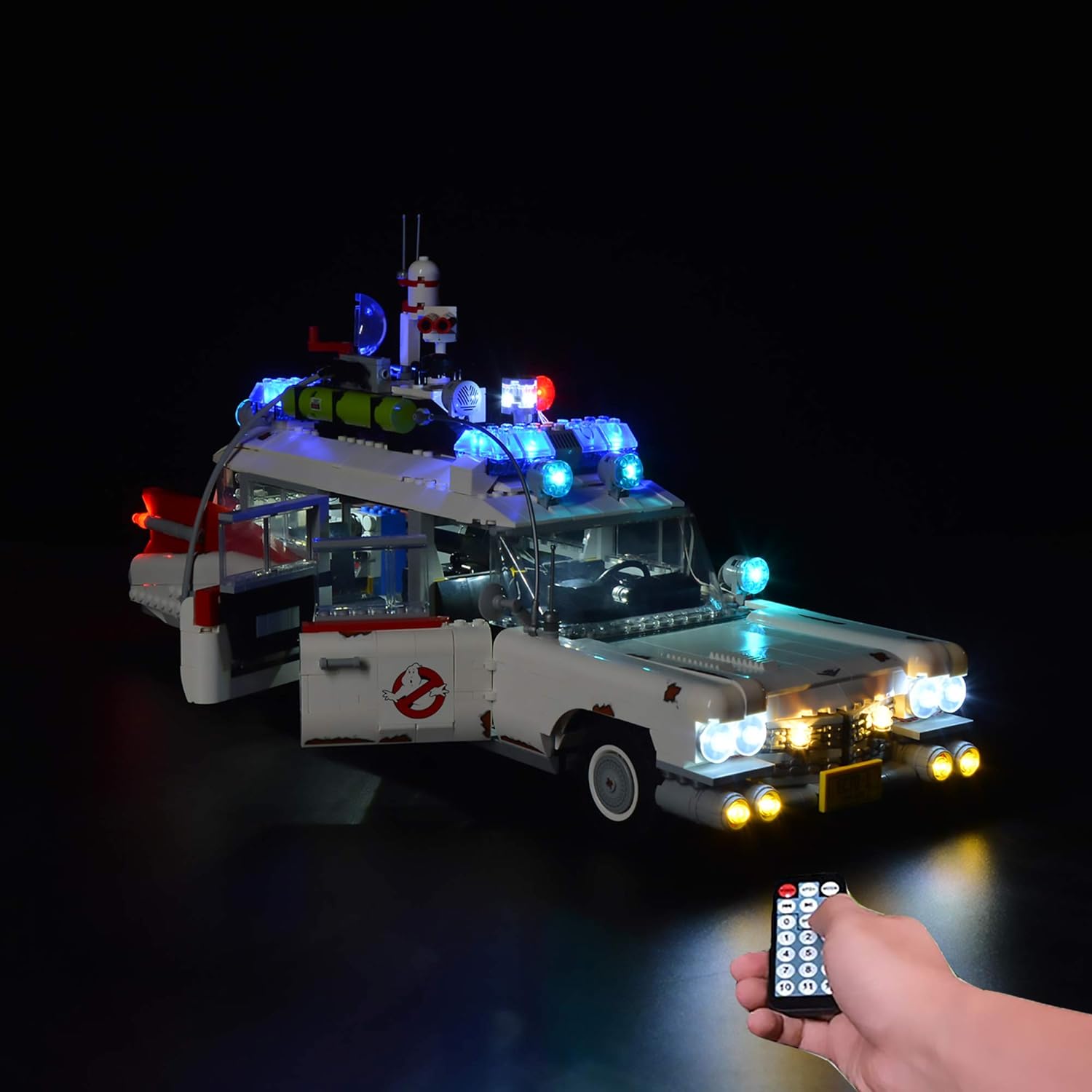 T-Club Upgrade RC LED Light Kit with Sound for Lego Ghostbusters Ecto-1 10274, Lighting Kit Compatible with Lego 10274 (Not Include Building Block Set) (with Sound RC)