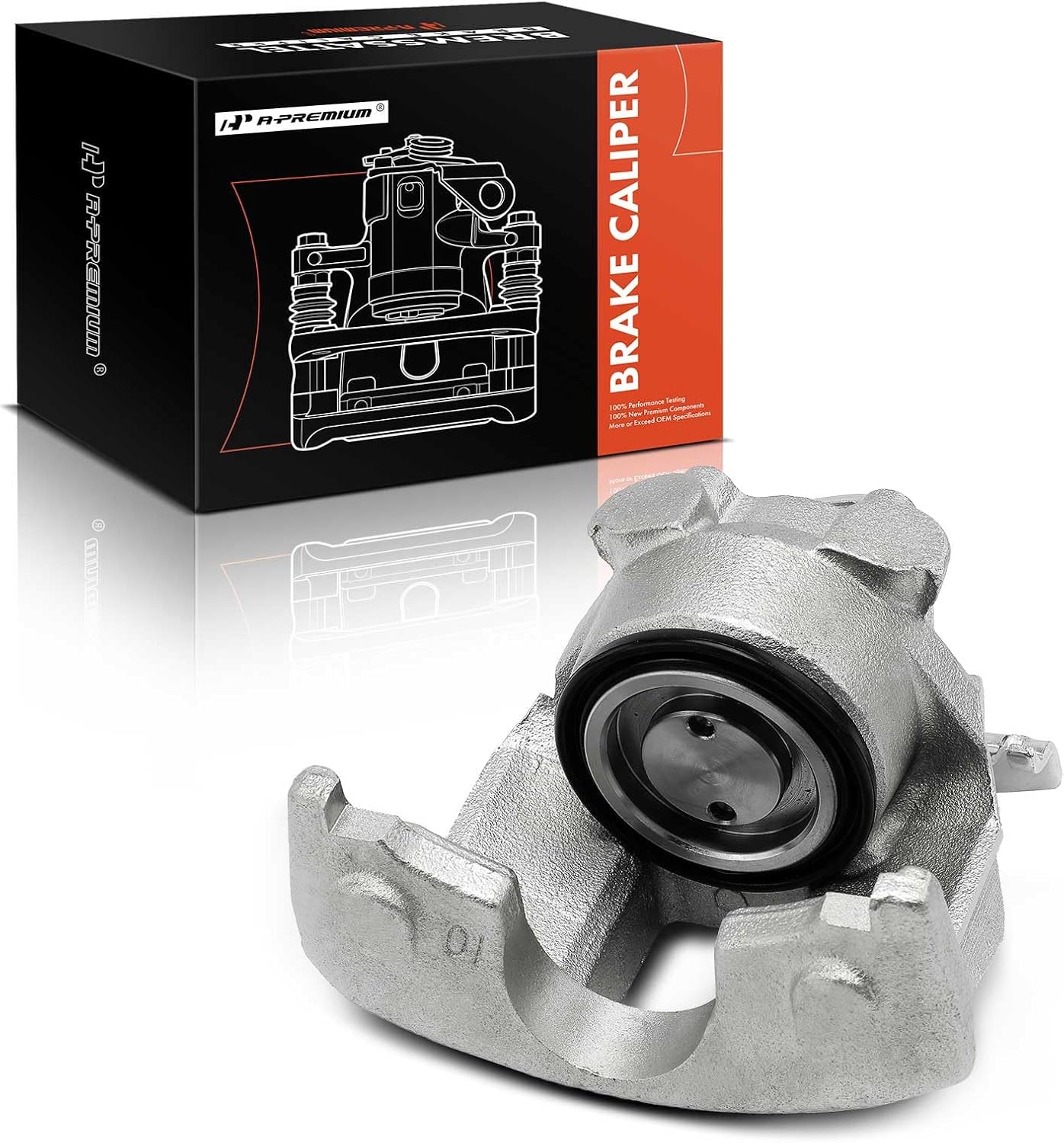 A-Premium Disc Brake Caliper Assembly Without Bracket Compatible with Ford Thunderbird 1975-1979 & Lincoln Mark V 1977-1979, Mark IV 1975-1976 - Rear Right Passenger, Replace# D5SZ2552A, D6SZ2552A