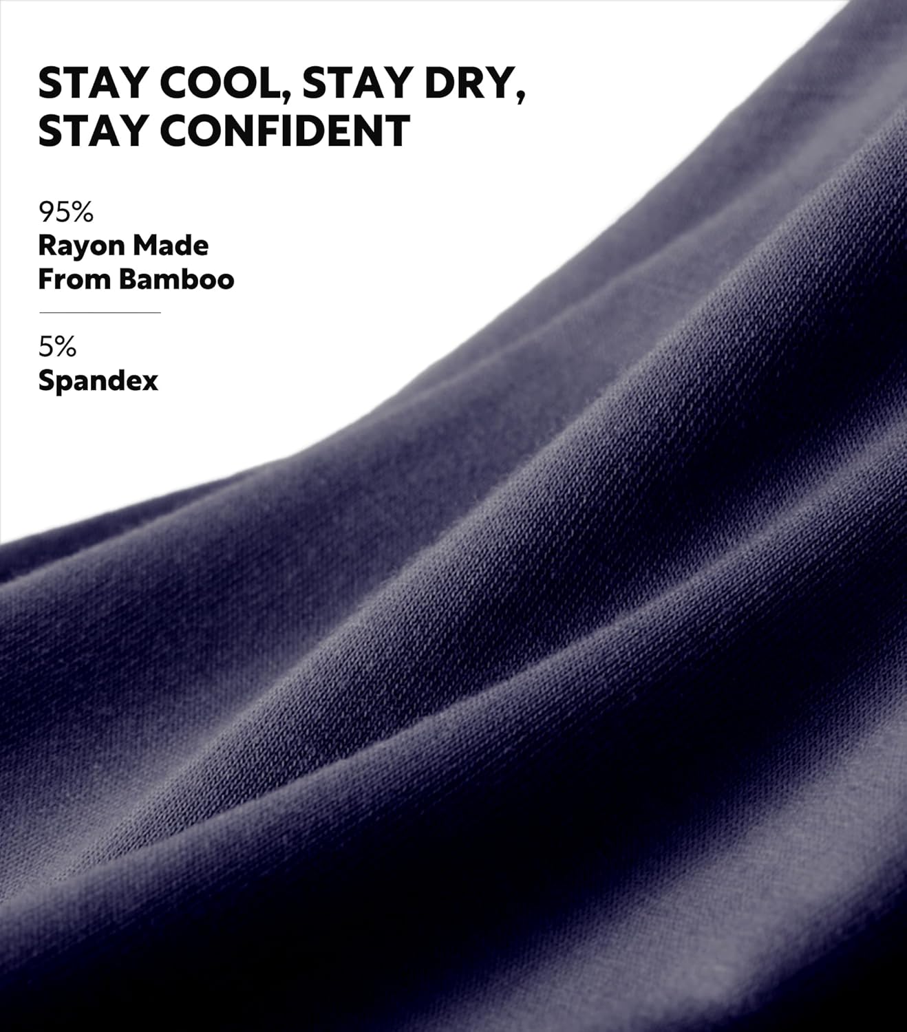 DAVID ARCHY Men's CoreComfort Pouch Boxer Briefs Underwear with Easy Access Fly, Breathable Bamboo Rayon Underwear 4-Pack - Image 6