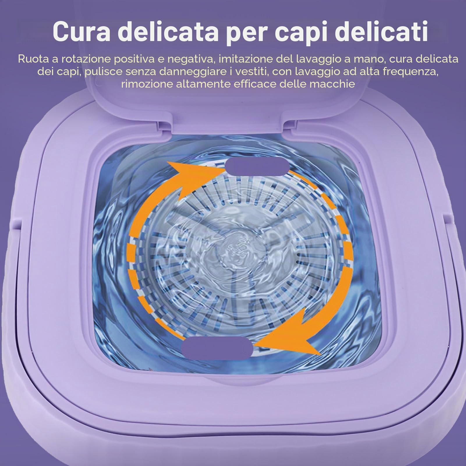 Bewinner Mini Lavatrice, Lavatrice Portatile da 11 Litri, Mini Lavatrice a Secchio Pieghevole, Asciugatrice Centrifuga, Lavatrice con Cestello di Scarico per Appartamento