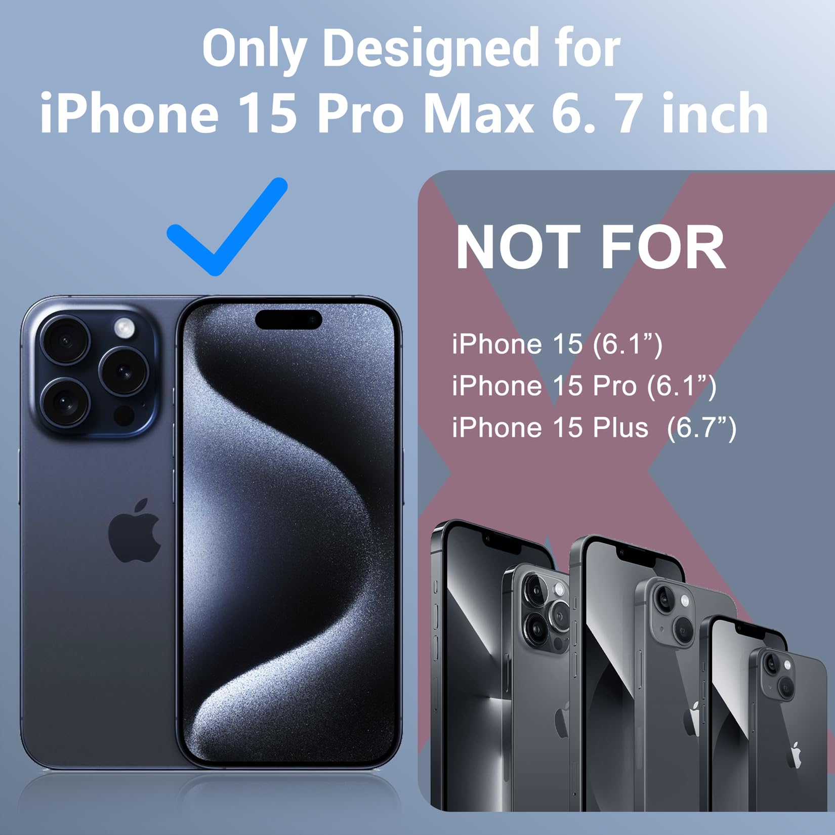 Red2Fire Schutzhülle für iPhone 15 Pro Max, wasserdicht, integrierter Displayschutz und Kameraschutz, kompatibel mit MagSafe, stoßfest, IP68 wasserdicht, staubdicht, 17 cm (6,7 Zoll), schwarz