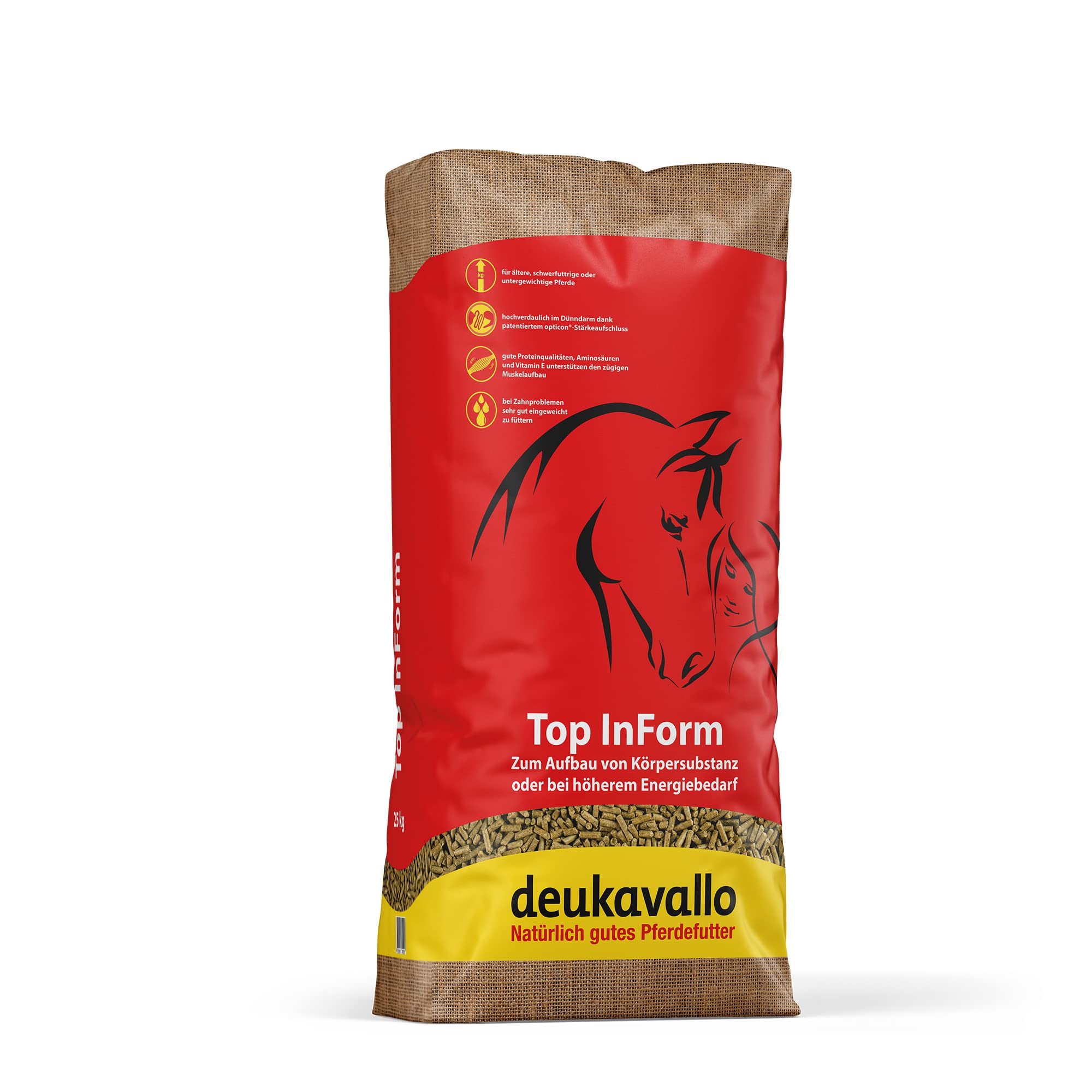 deukavallo Top Inform | Hochverdauliches Aufbaufutter bei erhöhtem Energie- und Proteinbedarf | 25 kg