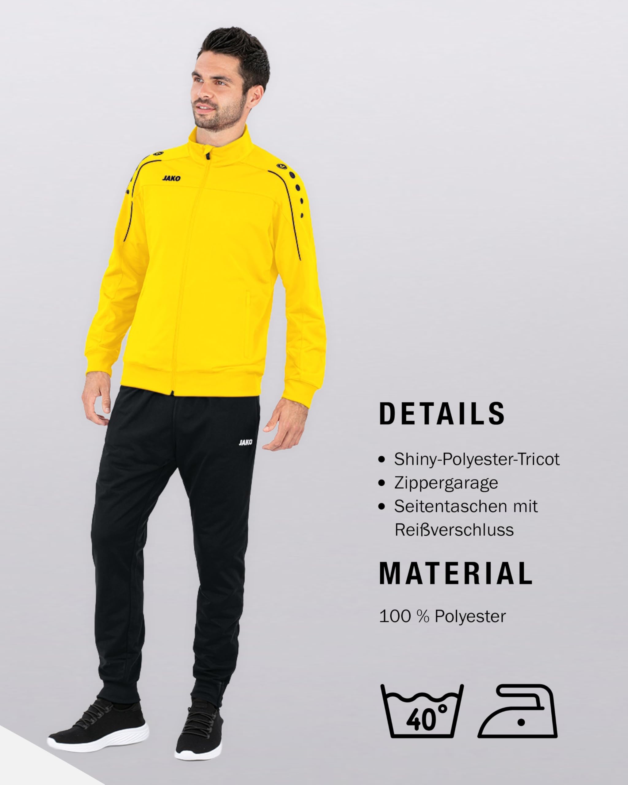 Jako Unisex Trainingsanzug Polyester Classico – Bild 4