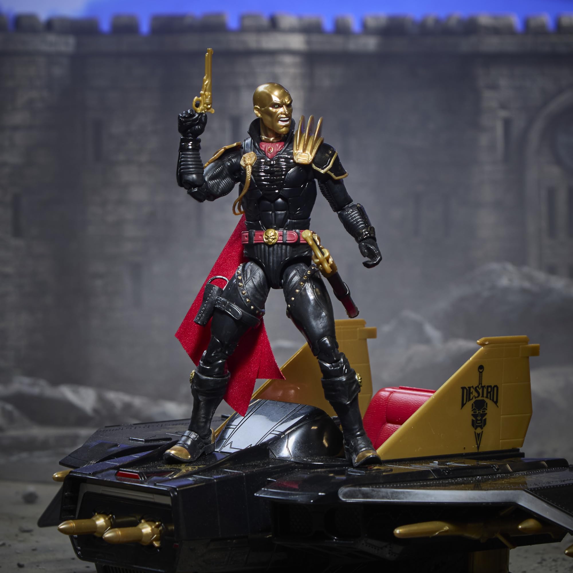 Destro i pojazd Despoiler oddziału Iron Grenadiers z kolekcji G.I. Joe Classified Series, nr 203, zestaw z 15-centymetrową figurką kolekcjonerską i modelem pojazdu
