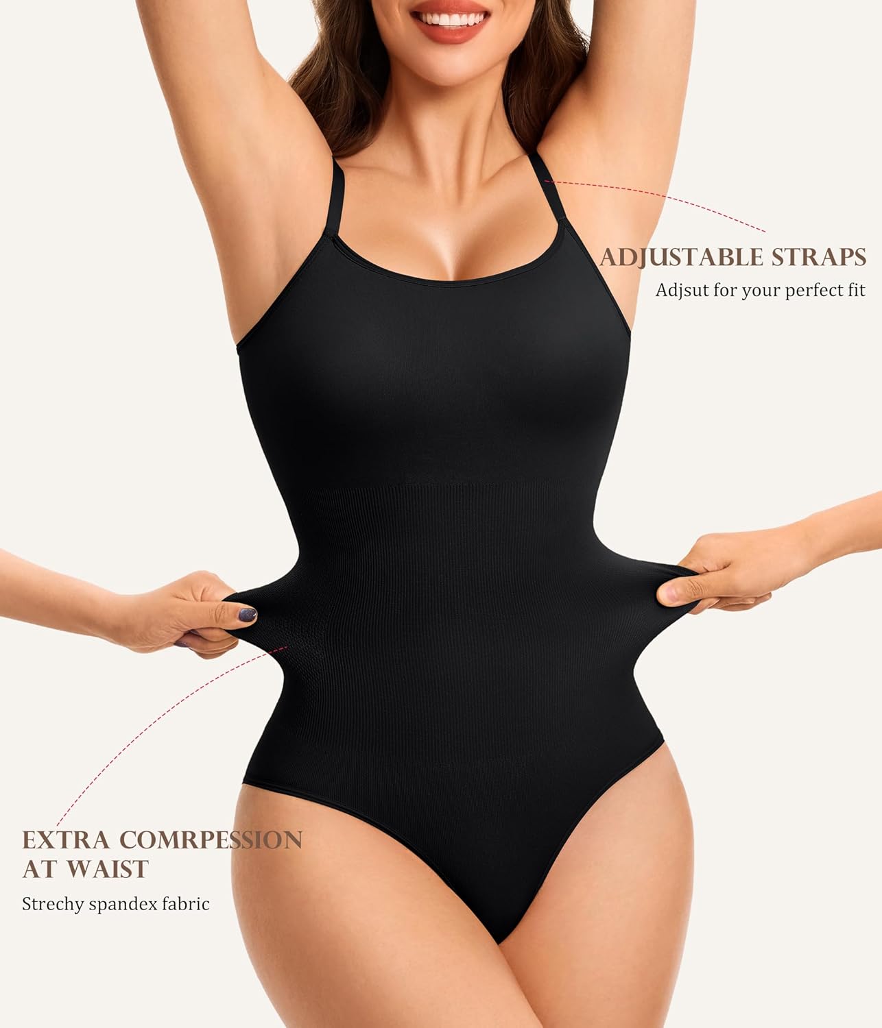 LANCS Shapewear for Women Tummy Control Seamless Shapewear Bodysuits Body Shaper Waist Trainer Corset leotards - Image 4