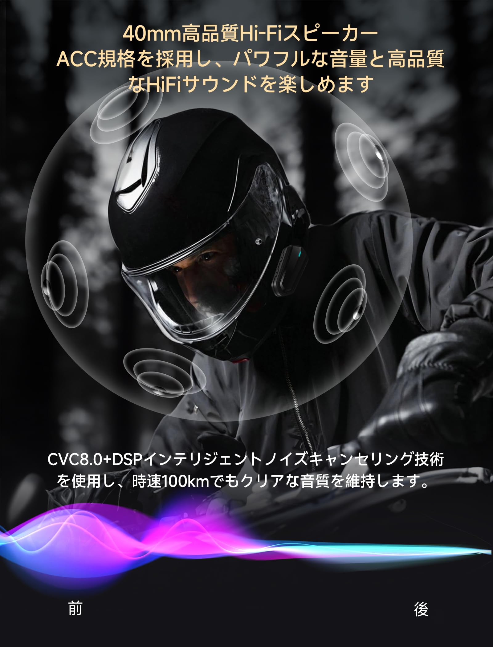 Amazon.co.jp: バイク インカム B35S バイク用インカム Qualcommチップ
