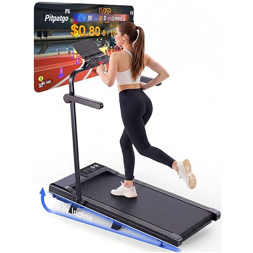 Superun 6% Incline 2.5HP Under-Desk Treadmill