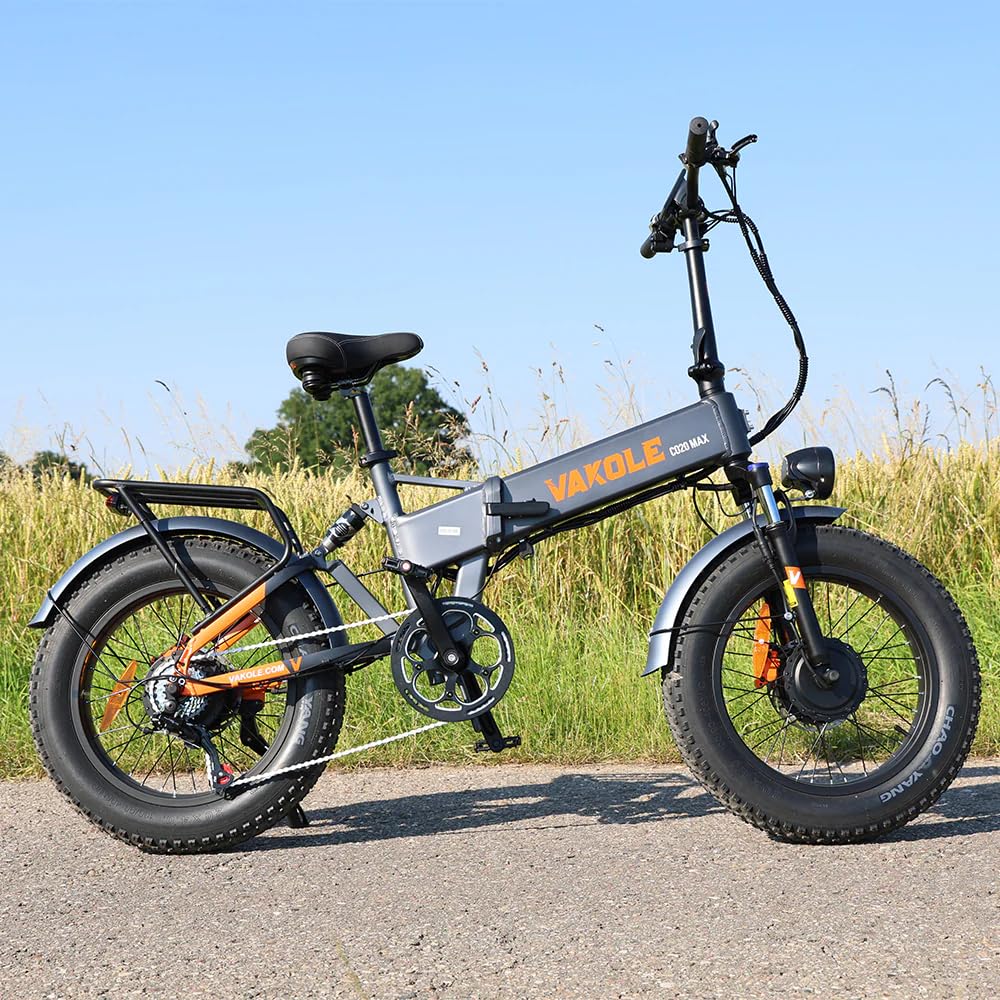 CO20 Max E-Bike Klapprad Doppelmotor mit 48V 20Ah Akku bis zu 120km | 20x4.0 Zoll, Hydraulische Bremse, 7 Gang Schaltwerk, Vollfederung Fatbike Pedelec für Damen u. Herren