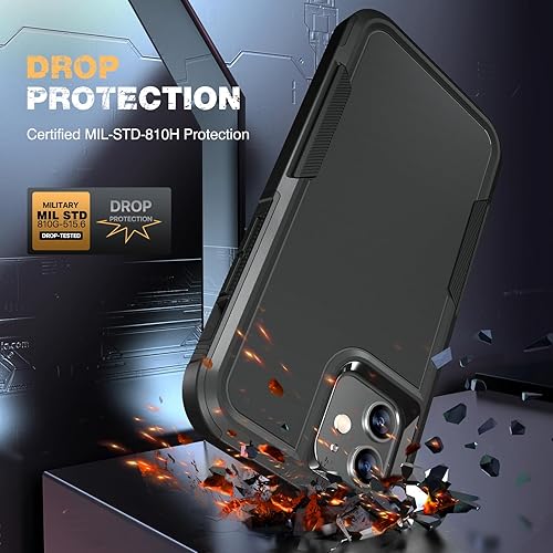 Miniatura 4 de Diaclara Funda diseñada para iPhone 12iPhone 12 Pro, con protector de pantalla de privacidad antiespía protección contra caídas de grado militar