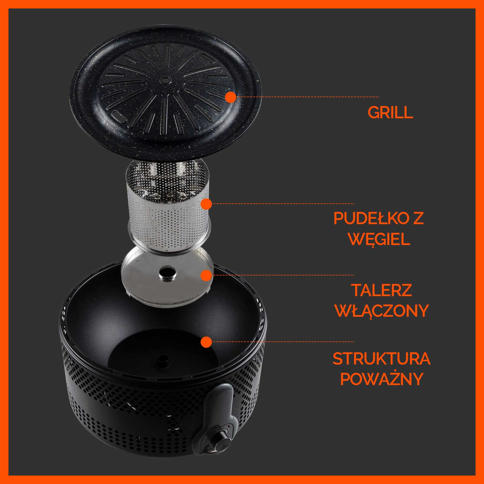 Przenośny Grill | Grill bezdymny | Grill stołowy | Wentylator baterii | Łatwe do czyszczenia | Jednolite Gotowanie | nie klei się
