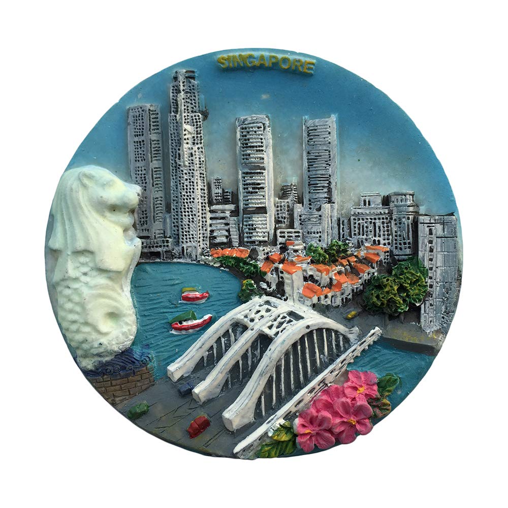 ご確認用　太陽きらきら　シンガポール マーライオン シンガポール前日の観光朝ラン🏃‍♀️🌞 . 念願のマーライオン🦁🚿笑