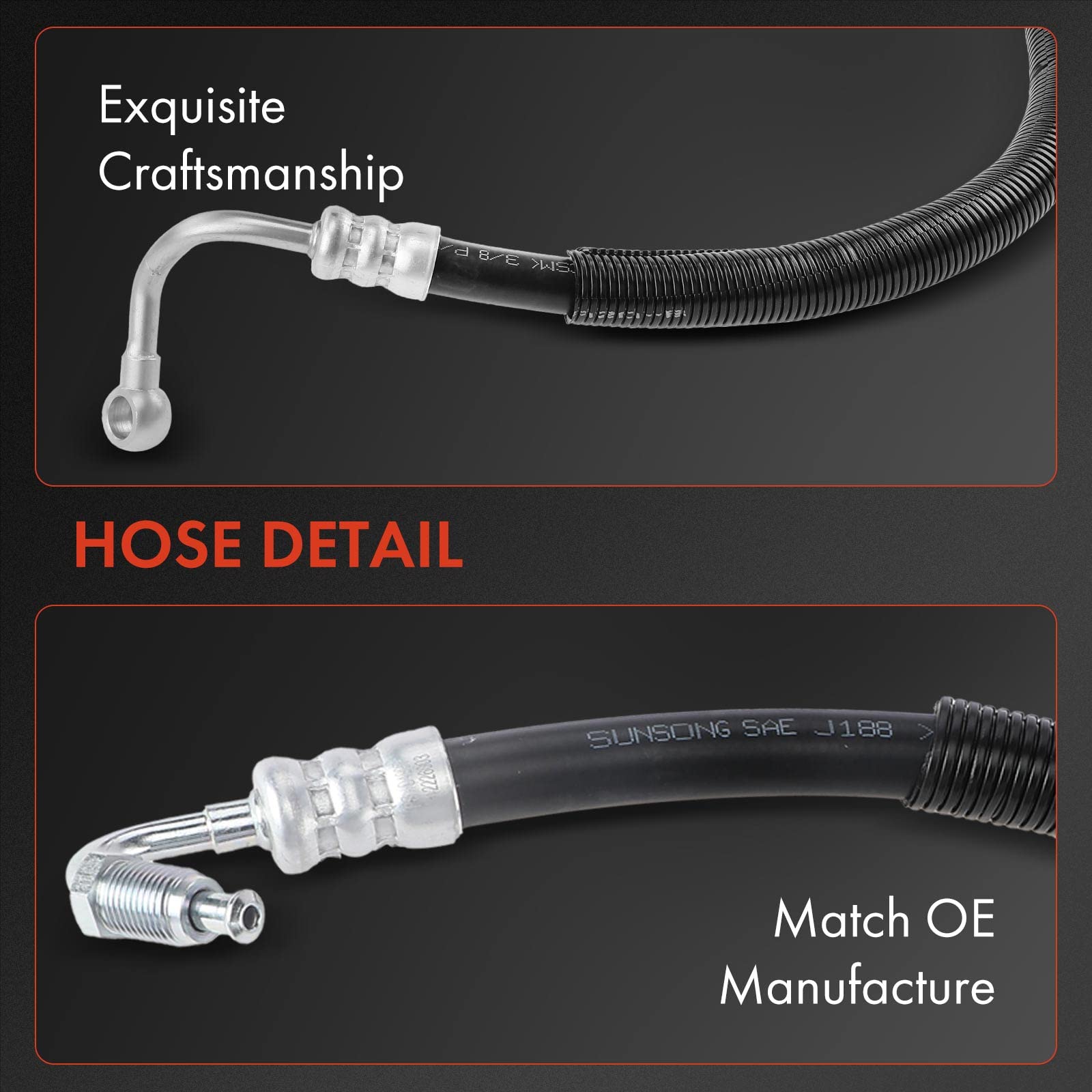 Amazon.com: A-Premium Power Steering Pressure Hose Line Assembly  