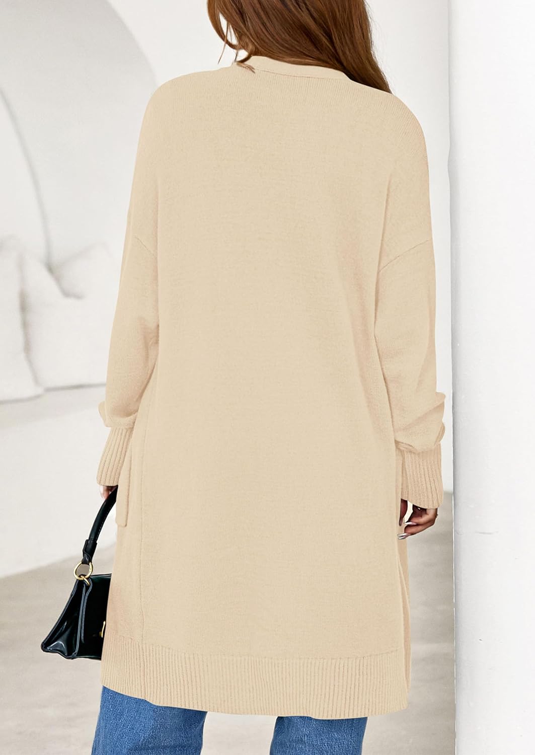 PRETTYGARDEN Women's Long Oversized Cardigans 2026 Fall Trendy Long Sleeve Open Front Chunky Sweater Knit Winter Clothing - Image 5