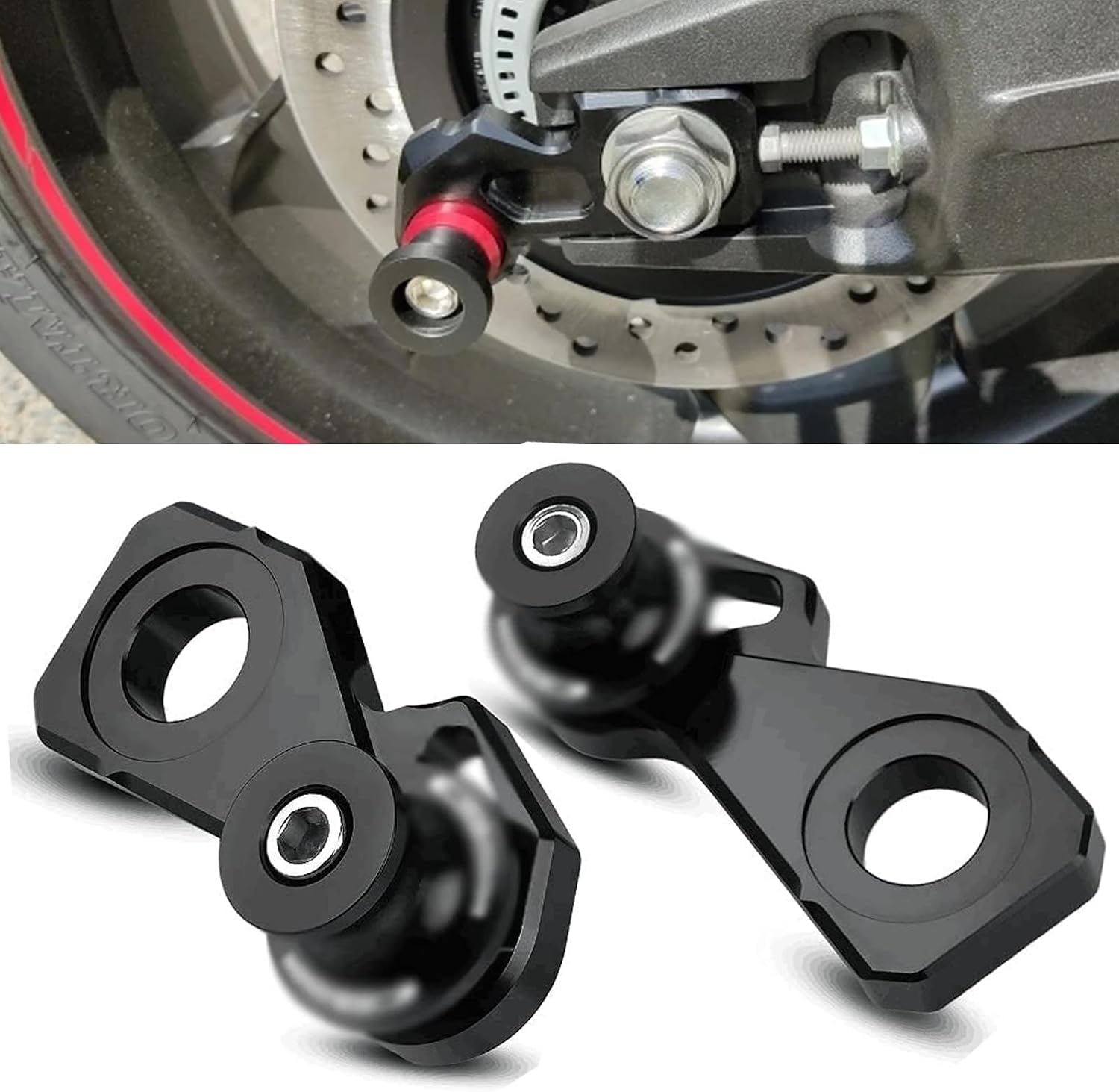 CBR650R M8 Swing Arm Slider Spools Rear Wheel Axle Stand Pick Up Hook Set