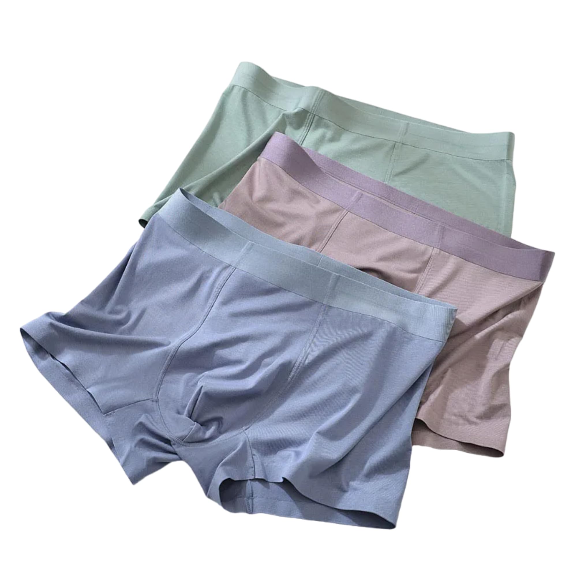 hk47 Men's Ultra-Comfort Ice Silk-Nylon Blend Innerwear Underwear | Moisture-Wicking, Breathable Boxers for Men | Seamless Design | Multicolour (Any 3 Multicolor) Pack of 3-picture-13