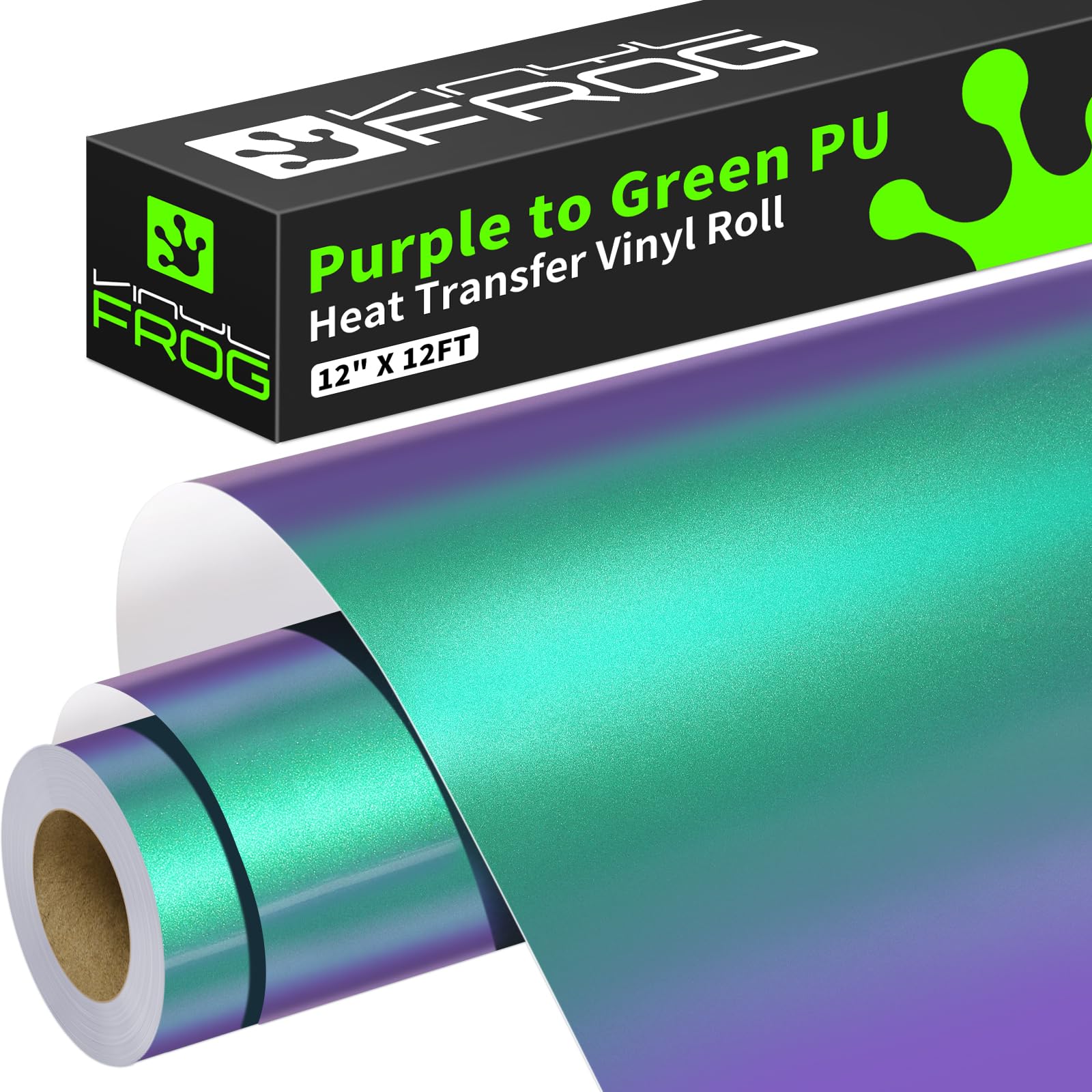 VINYL FROG Chameleon Heat Transfer Vinyl Roll 12" x12ft Gradual HTV Vinyl