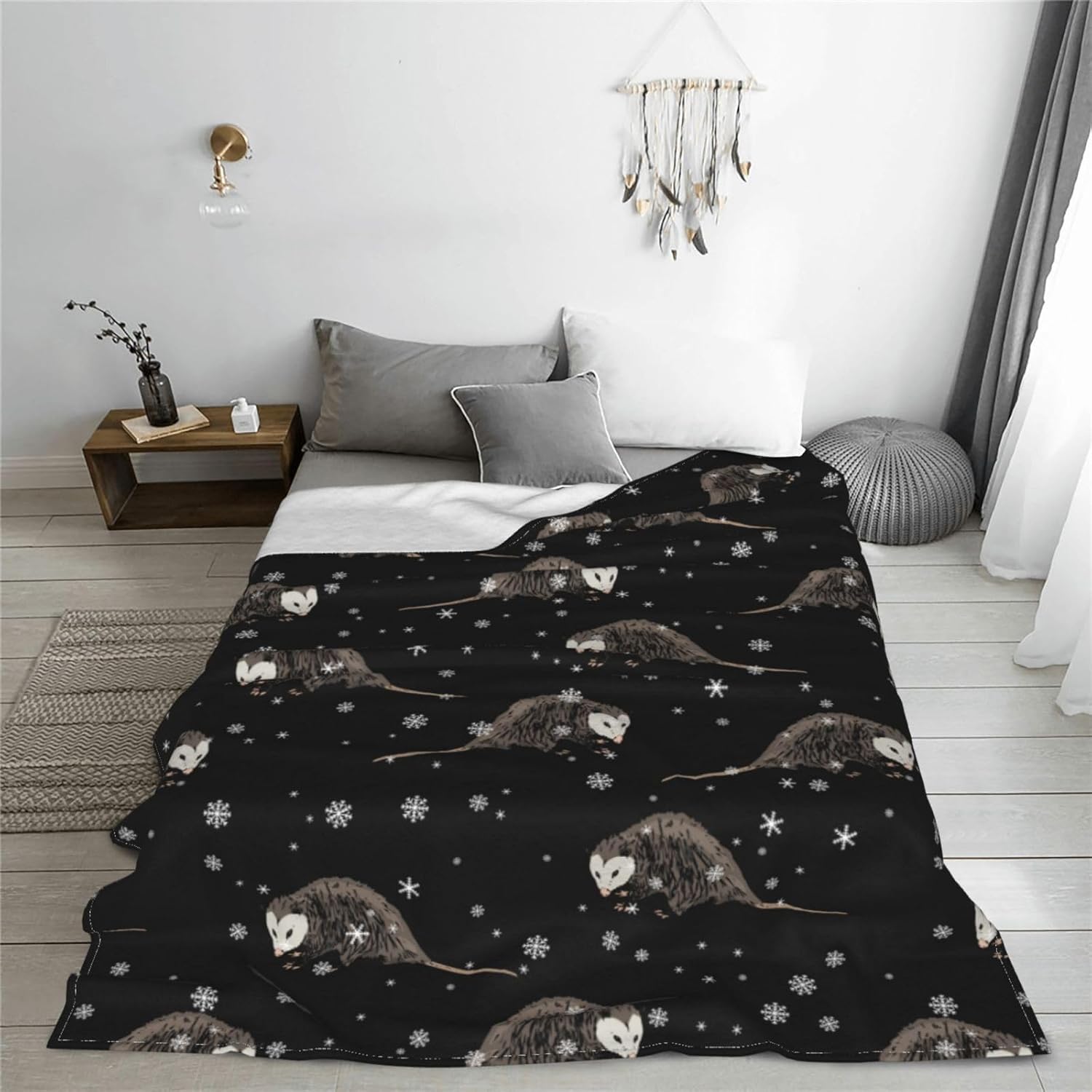 Possums Blanket Opossum Throw Blanket Possum Gifts Soft Plush Fleece Blankets for Women Men Kids Birthday Gift 60"X50" - Image 7