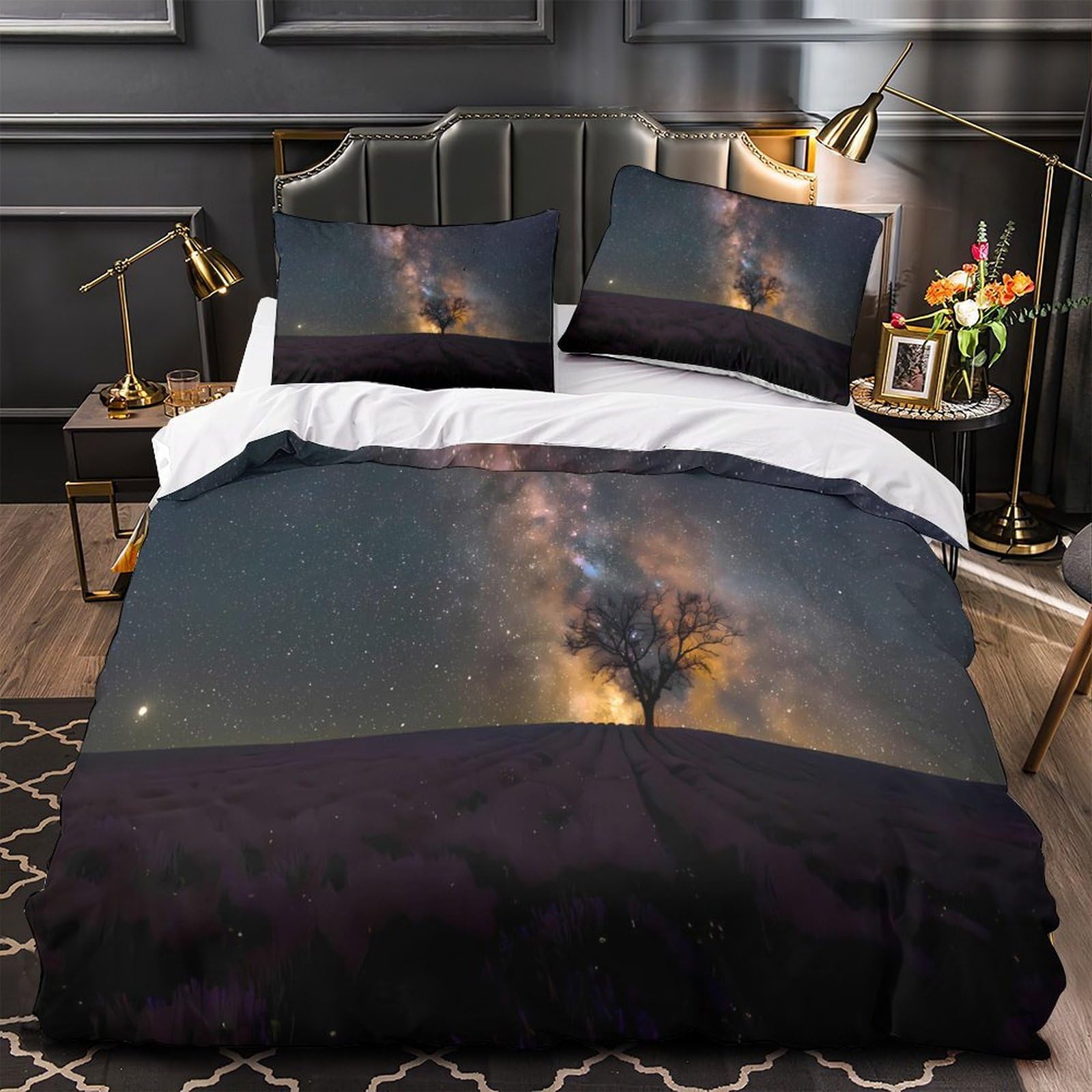 Housse de couette galaxie 3D pour créer un décor d'astronomie féerique