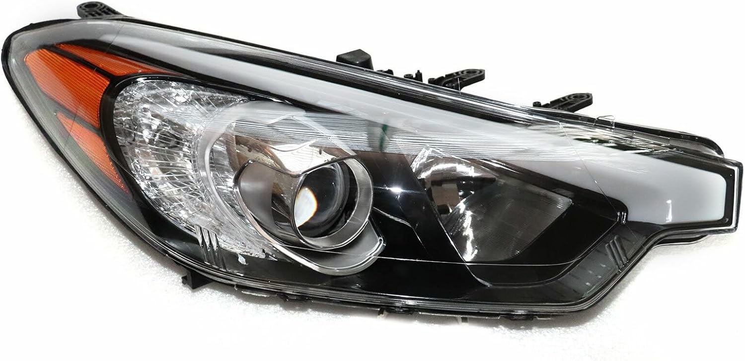 For 2014-2016 Kia Forte Headlights Halogen Headlamps Right, Right Passenger Side Headlight, 92102A7200