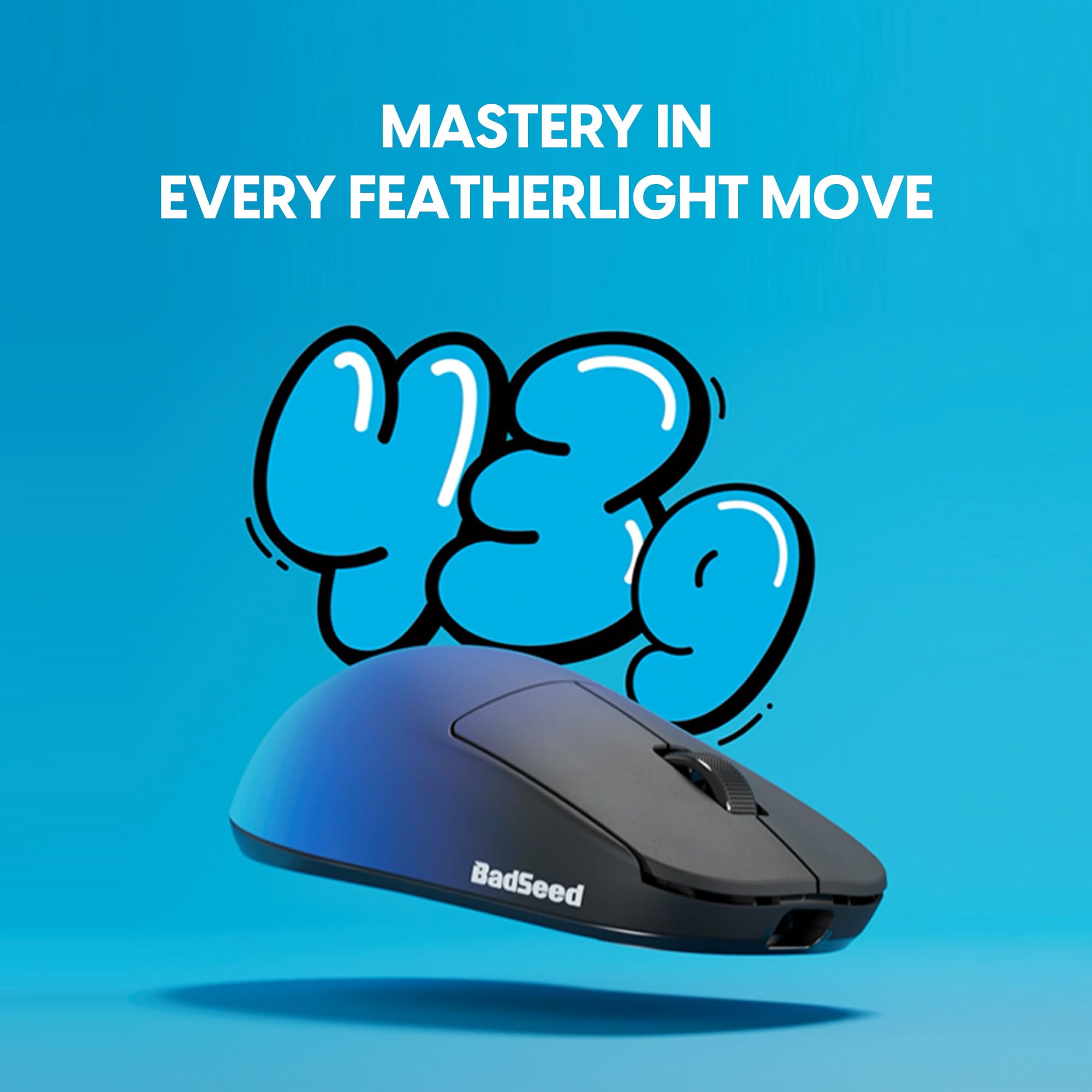 Pulsar Gaming Gears X2H CrazyLight Mouse Gaming wireless, Media, BadSeed | Ultraleggero 1.51 oz (43g), Simmetrico, Lati curvi, Back-Aggressive Hump, Relaxed Claw/Claw Grip, XS-1, 32K DPI, 8K