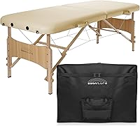 Vista 13 de Saloniture Mesa de masaje plegable portátil básica - azul