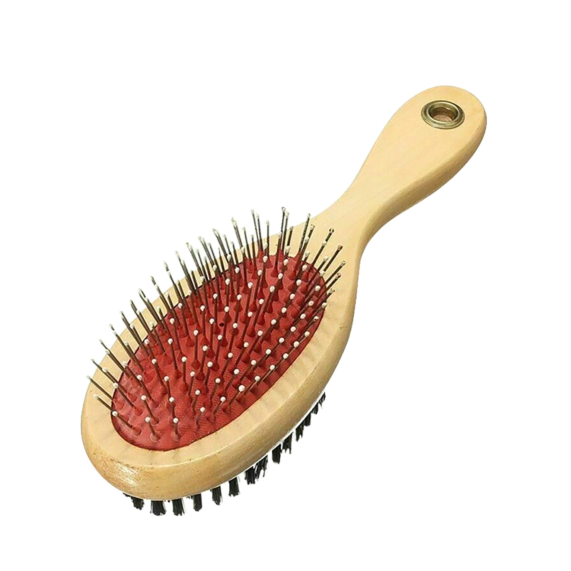 DOUBLE SIDED DOG GROOMING BRUSH LARGE, Brown