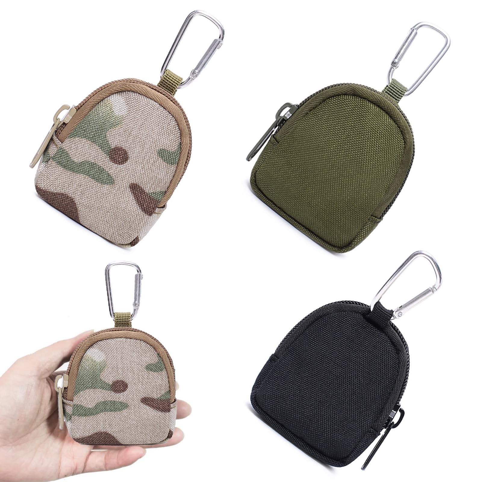 BOBITALK 3Pcs Small Dog Treat Pouch, Suspended Small Dog Treat Bags with Mezzanine and Carabiner, Treat Pouch for Dog Training, for Training Pets, for Pet Puppy Travel or Outdoor Use