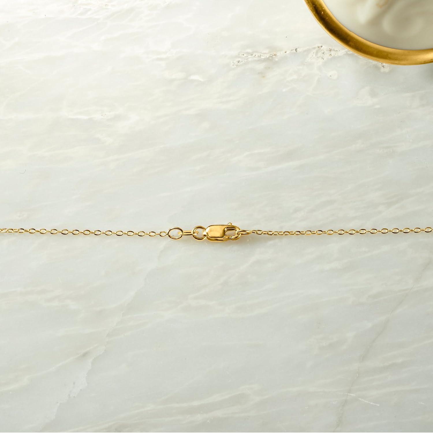 Ross-Simons Italian 1mm 18kt Yellow Gold Cable-Chain Necklace - Image 4