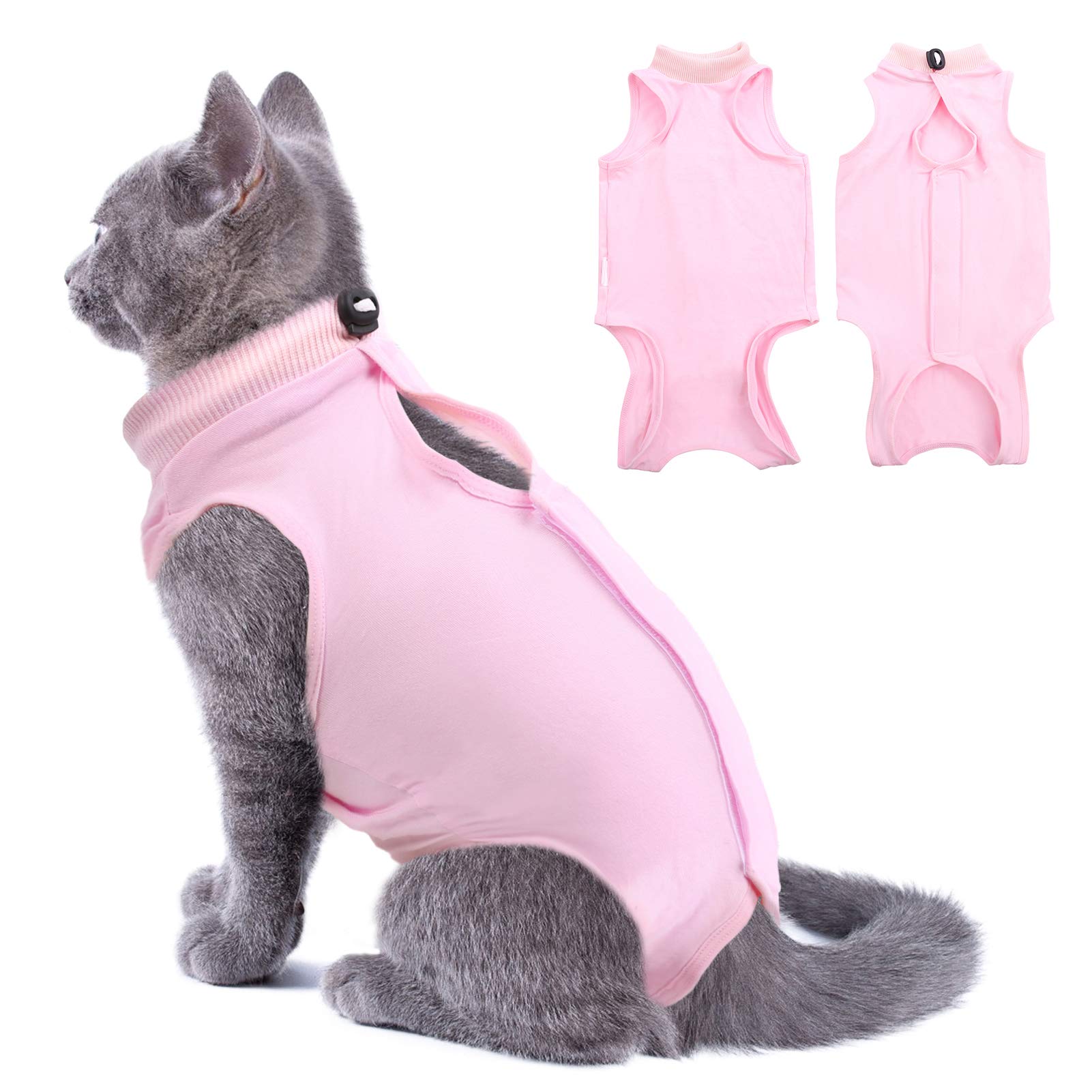 OUOBOB Cat Recovery Suit, Cat Onesie For Cats After Surgery Female