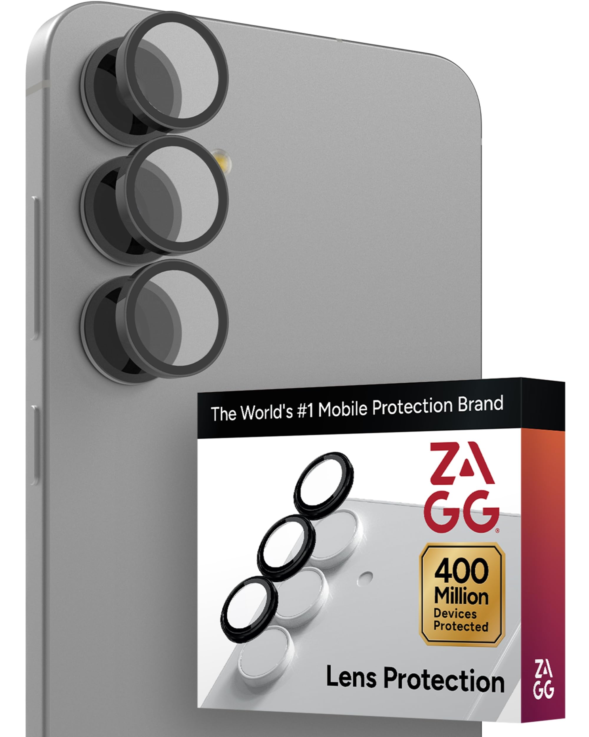 ZAGG Glass Elite Anti-Reflective Samsung Galaxy S25 FE Camera Lens Protector - Tempered Glass, Scratch-Resistant, Crystal Clear Photos, Easy Install, Smudge-Free, Eco-Friendly