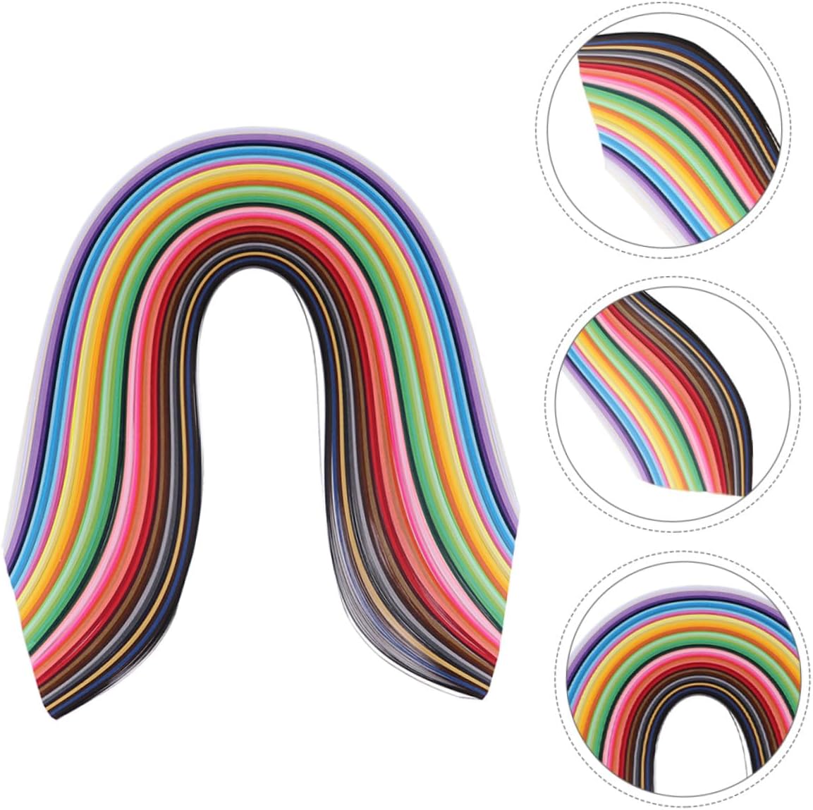 Gogogmee 1000pcs Multi-Color Quilling Paper Strips Kit 5mm Origami Paper Star Strips for DIY Card Making Scrapbooking and Photo Frame Decoration Arts Craft Supplies