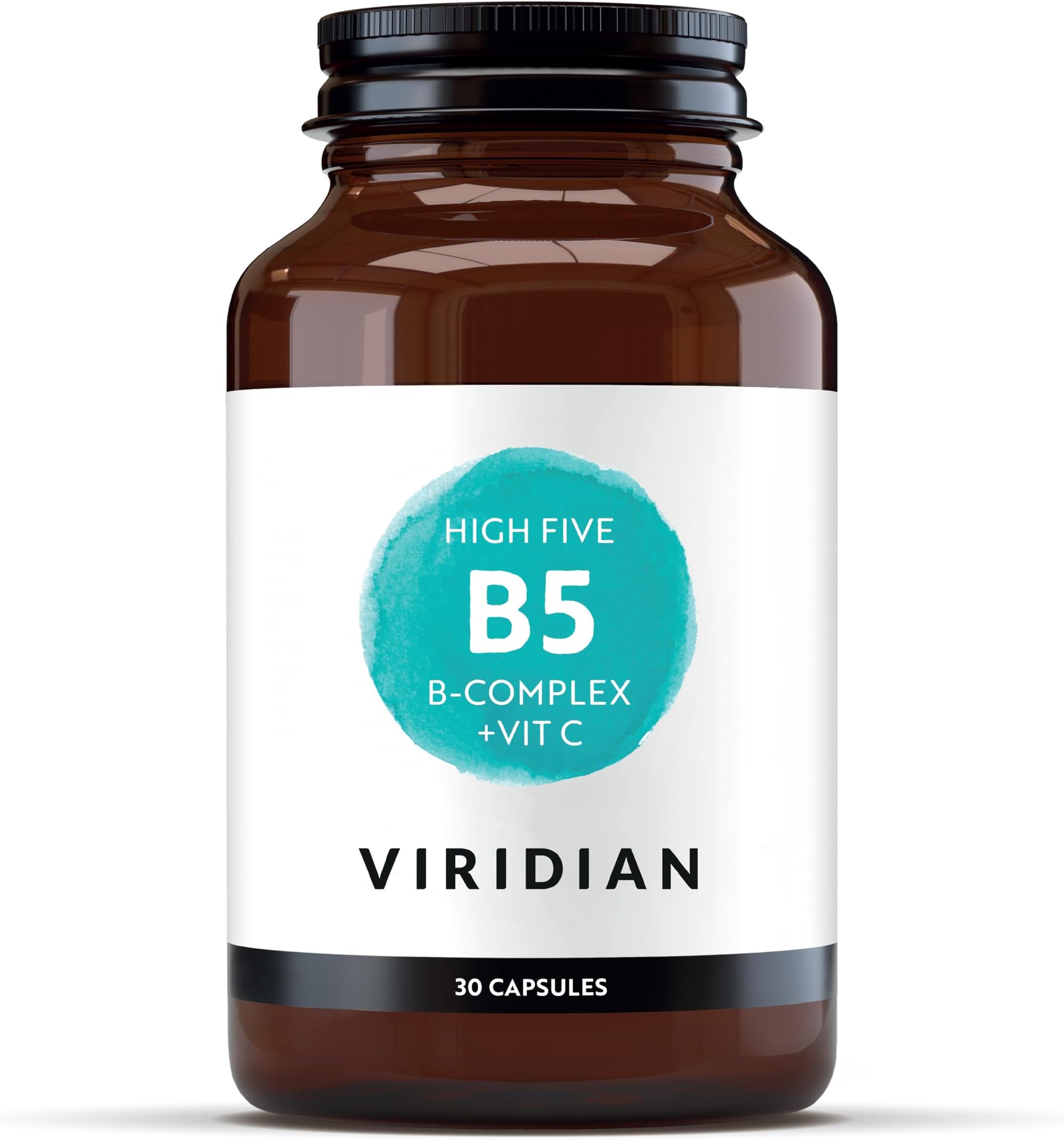 High B5 Complex + VIT C - 30 Caps | Energy & Immune Support | Reduces Tiredness & Fatigue | Complete B-Vitamin Formula | 100% Active Ingredients | Expertly Formulated