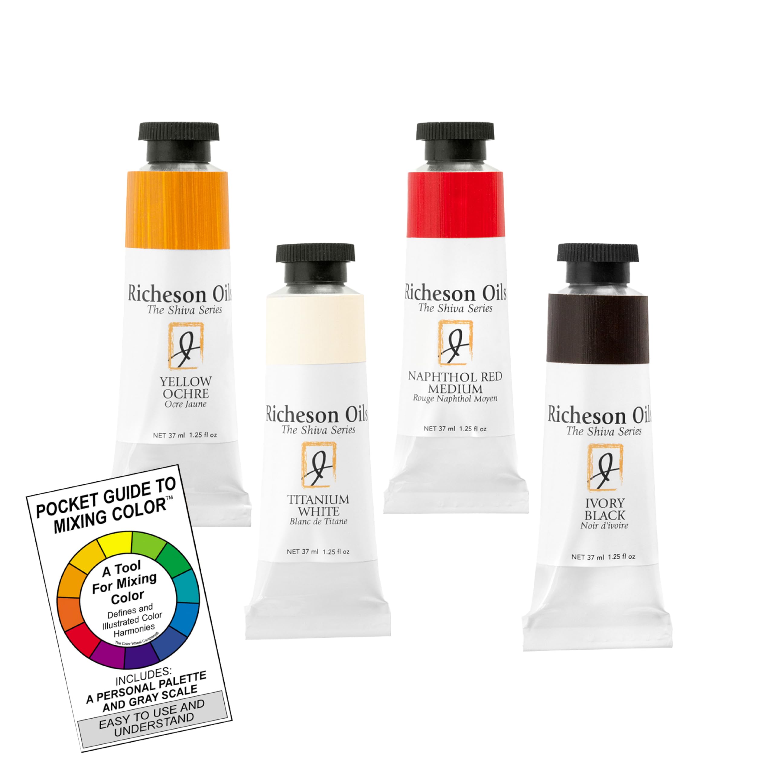 Jack Richeson & Co, Shiva Series Oil Paint Set, 4 Color Limited Palette