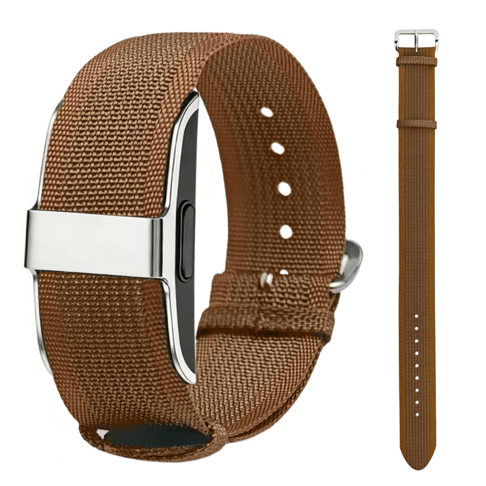 Replacement Band Compatible with Hume Health Band, Adjustable Soft Woven Nylon Loop Clasp Buckle Closure Strap Wristband for Fitness Tracker & Activity Monitor-image-38