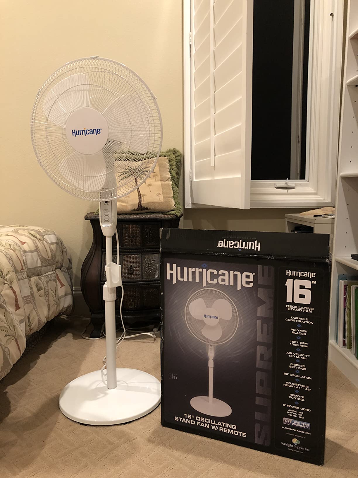 12/mo Finance Hurricane Supreme 12 Inch Oscillating Wall Mount Fan