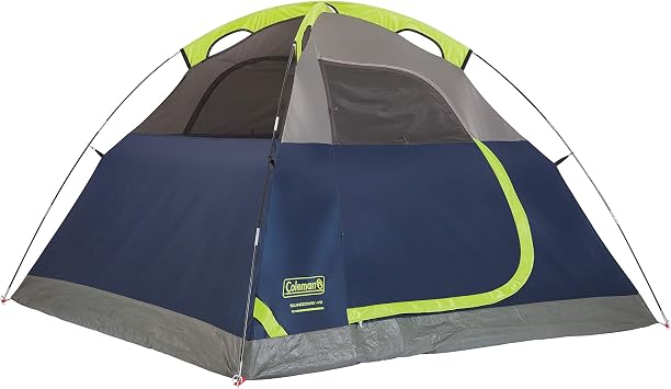 Coleman Sundome Camping Tent with Rainfly, 2/3/4/6 Person Tent Sets Up in 10 Mins, Weatherproof Shelter for Camping, Festivals, Backyard, Sleepovers, More