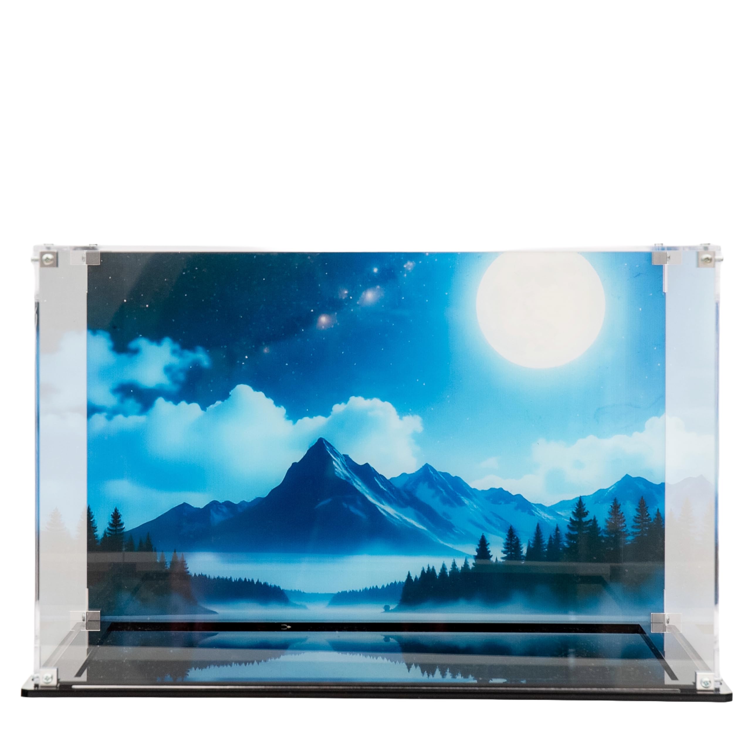 Acrylic Display Case compatible with LEGO® Harry Potter Hogwarts™ Castle and Grounds (76419) (Printed Back Panel)