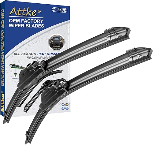 Juego de 2 limpiaparabrisas delantero de 24 pulgadas + 22 pulgadas, calidad de fabricante original, estilo original