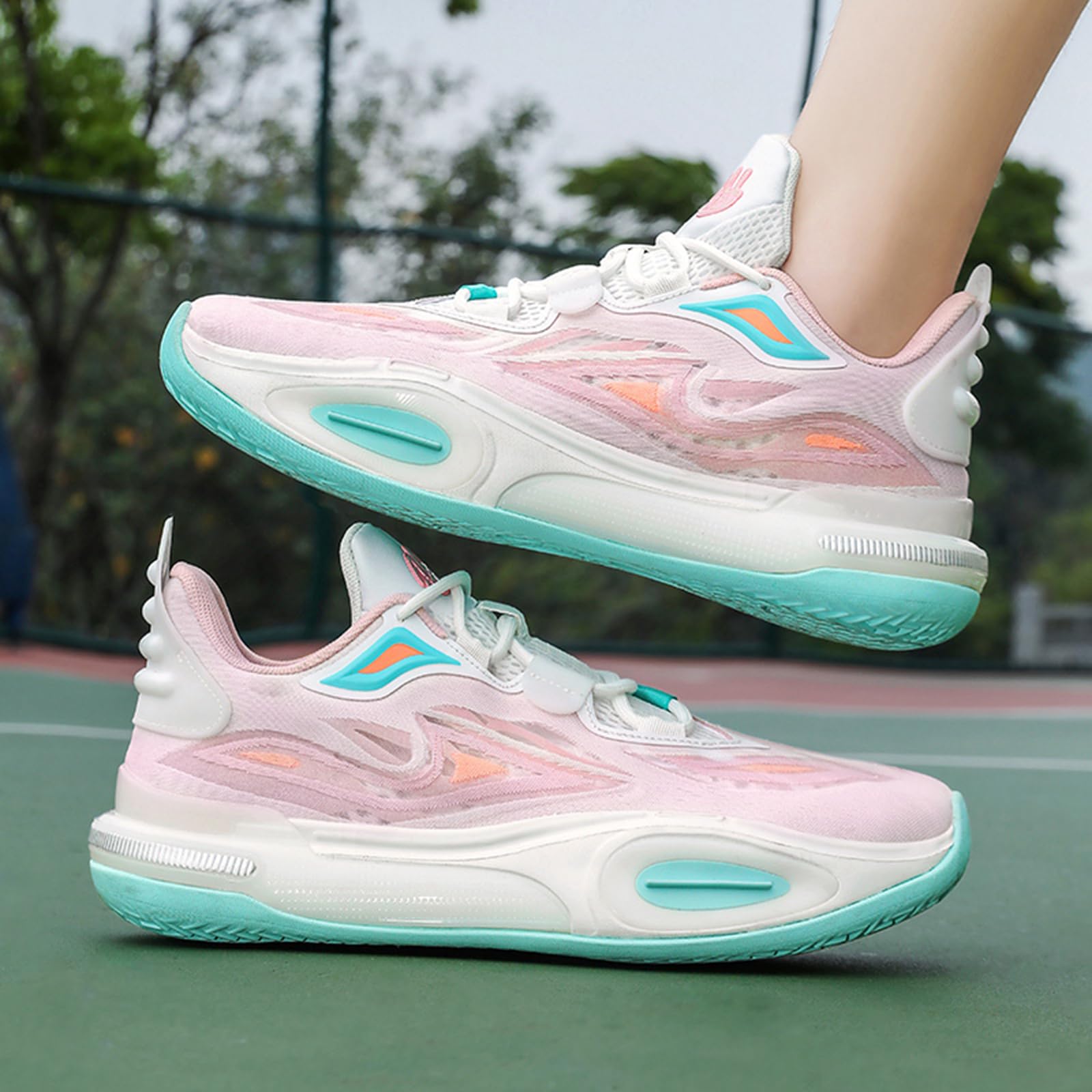 Zapatillas de baloncesto acolchadas mujer cómodas correr caminar