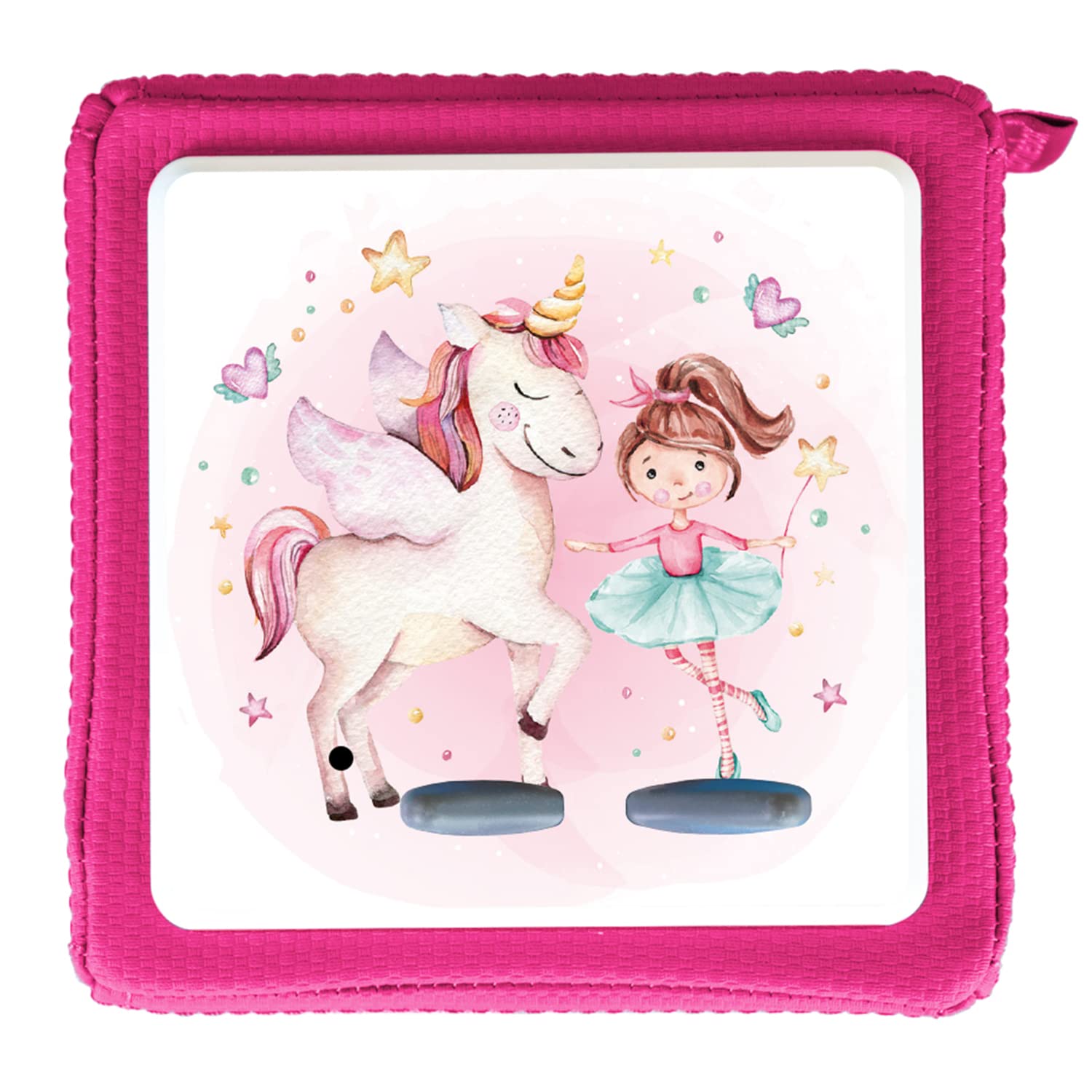 MeinBaby123® Screen Protector Compatible with Toniebox, Self-Adhesive Protective Cover, Premium Quality, Perfect Fit Sticker, Film Sticker, Toniebox Accessories (Unicorn & Ballerina)