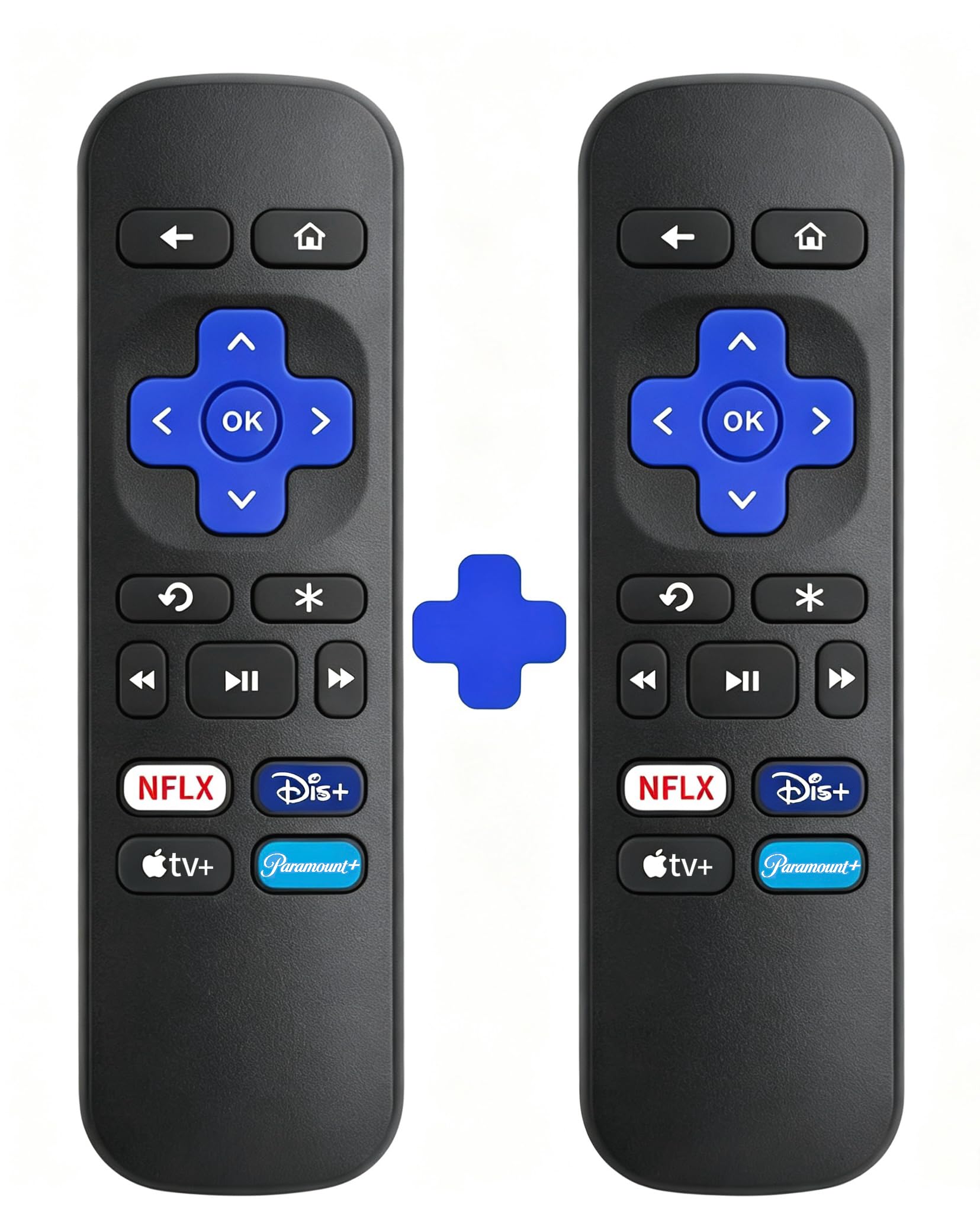 Photo 1 of ?Pack of 2? Replacement Remote for Roku Box, for Roku Express, for Roku Player, for Roku Premiere, for Roku 1 2 3 4 (NOT for Stick and TV)